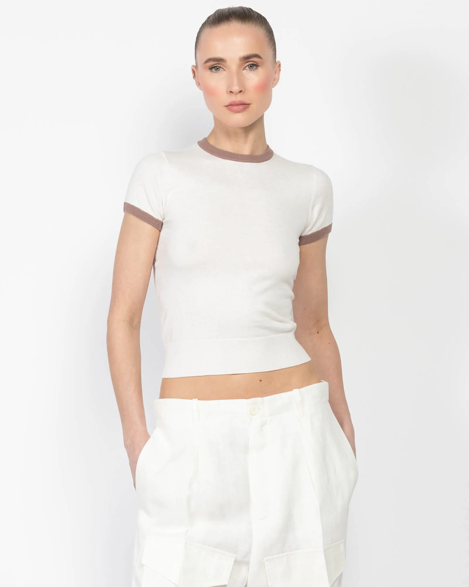 Chloe Knit T-Shirt sold by TNT Fashion