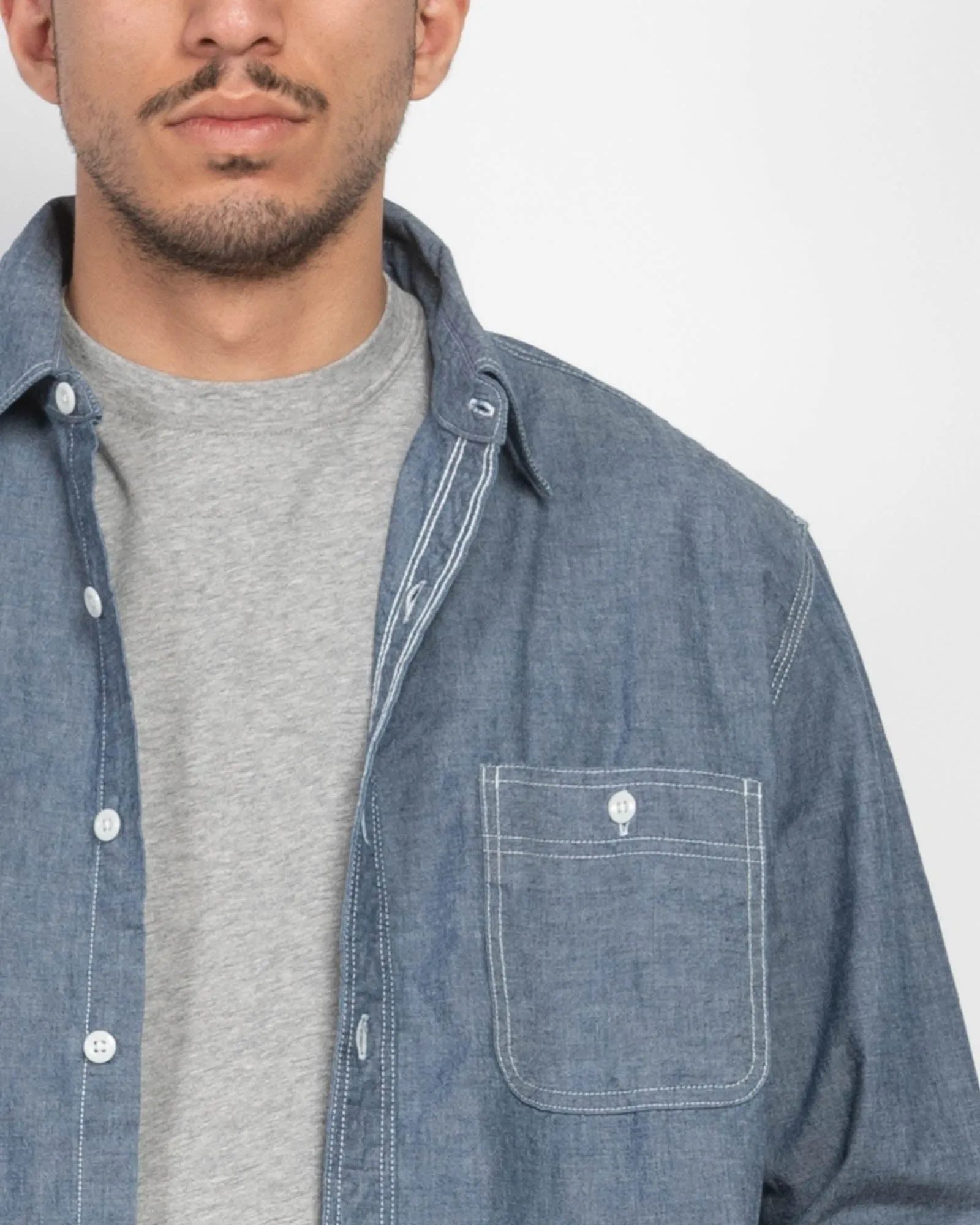 Chambray Shirt sold by TNT Fashion product image thumbnail 5