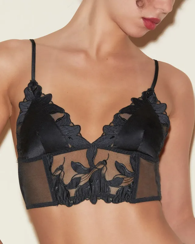 Lily Embroidered Triangle Bra sold by TNT Fashion