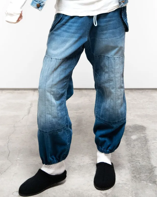 Flap/Snap Indigo Pants sold by TNT Fashion