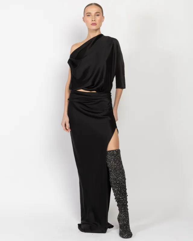 One Sleeve Drape Gown sold by TNT Fashion
