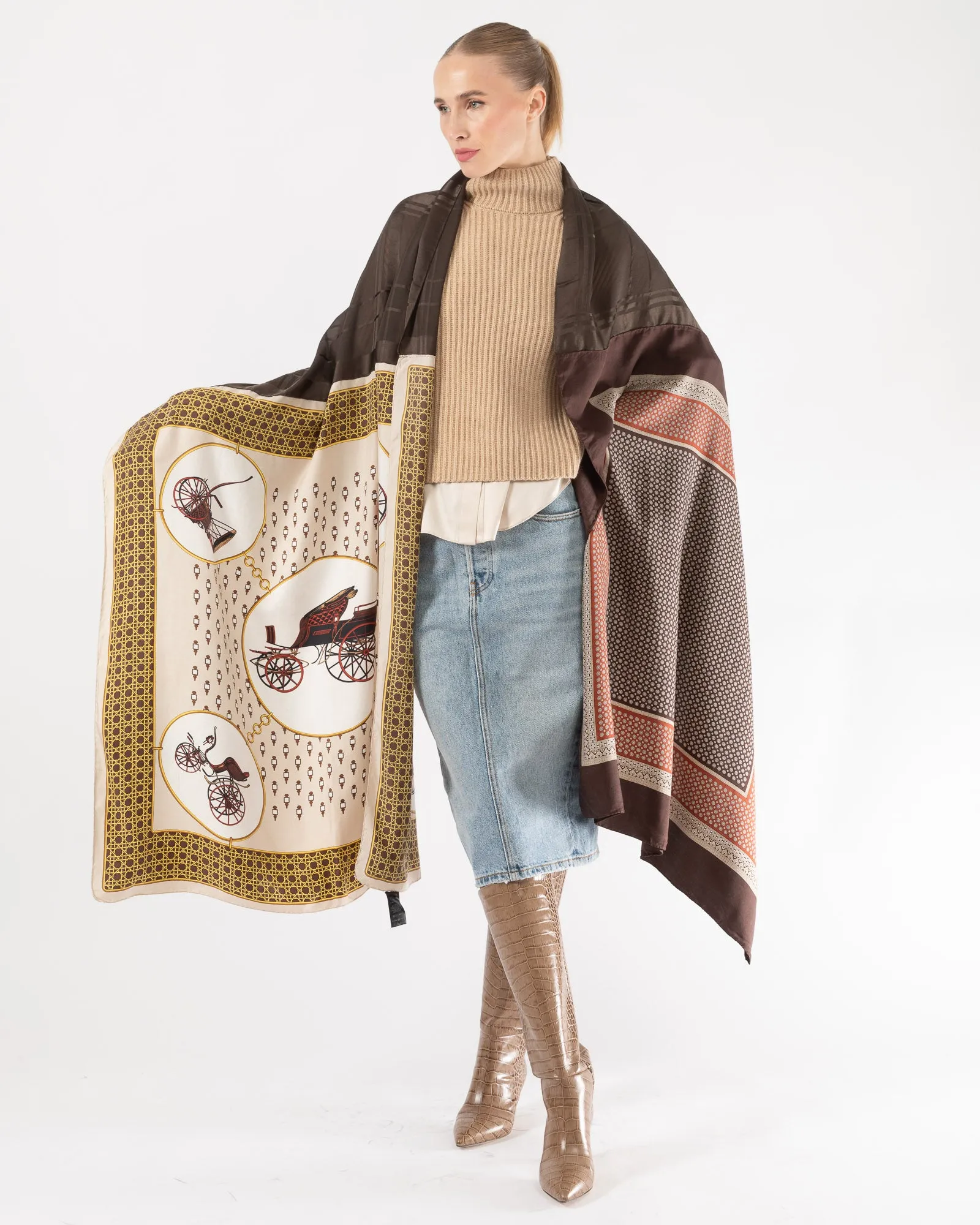 Scarf With Vintage Foulard sold by TNT Fashion product image thumbnail 3