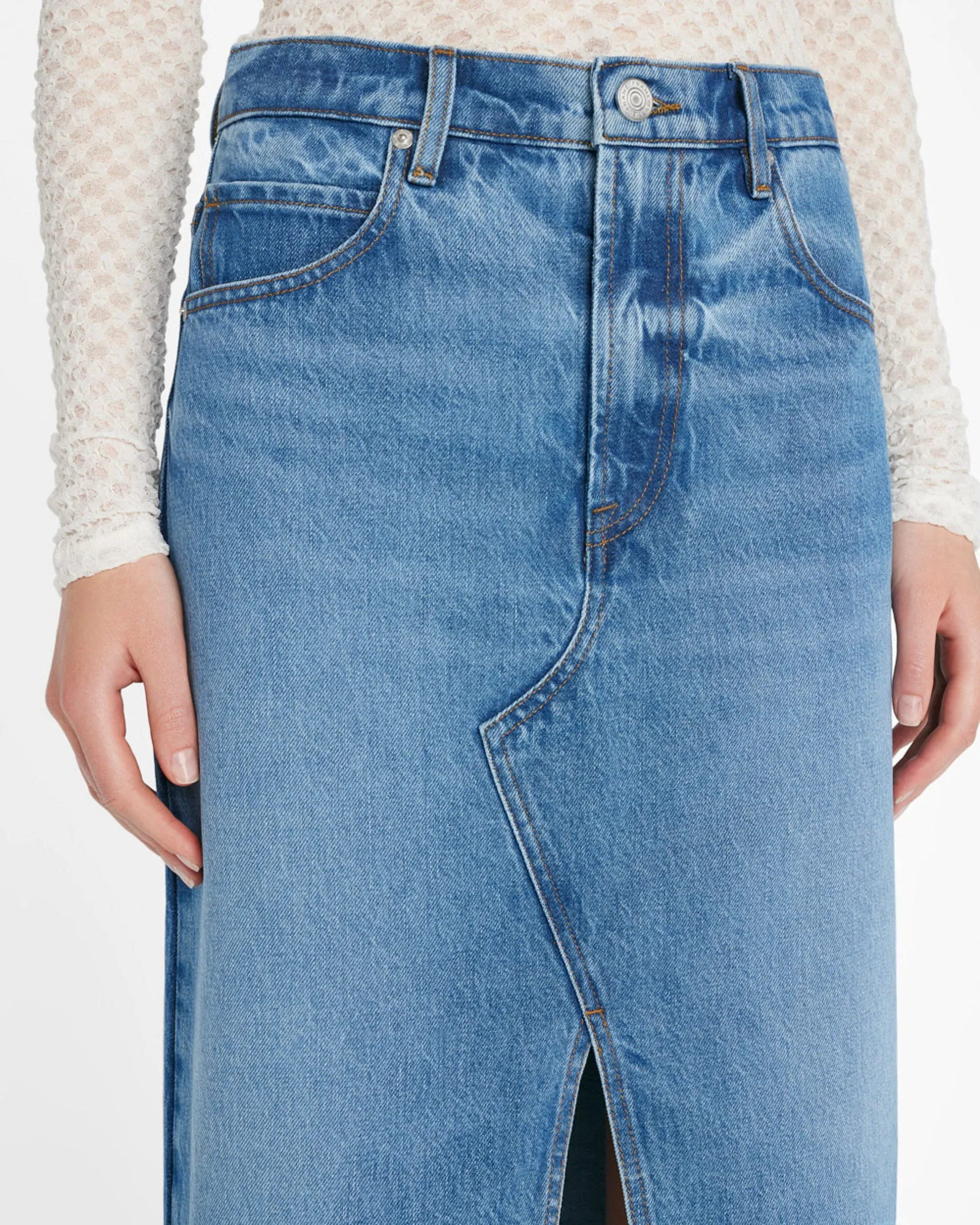 Midaxi Denim Skirt sold by TNT Fashion product image thumbnail 5