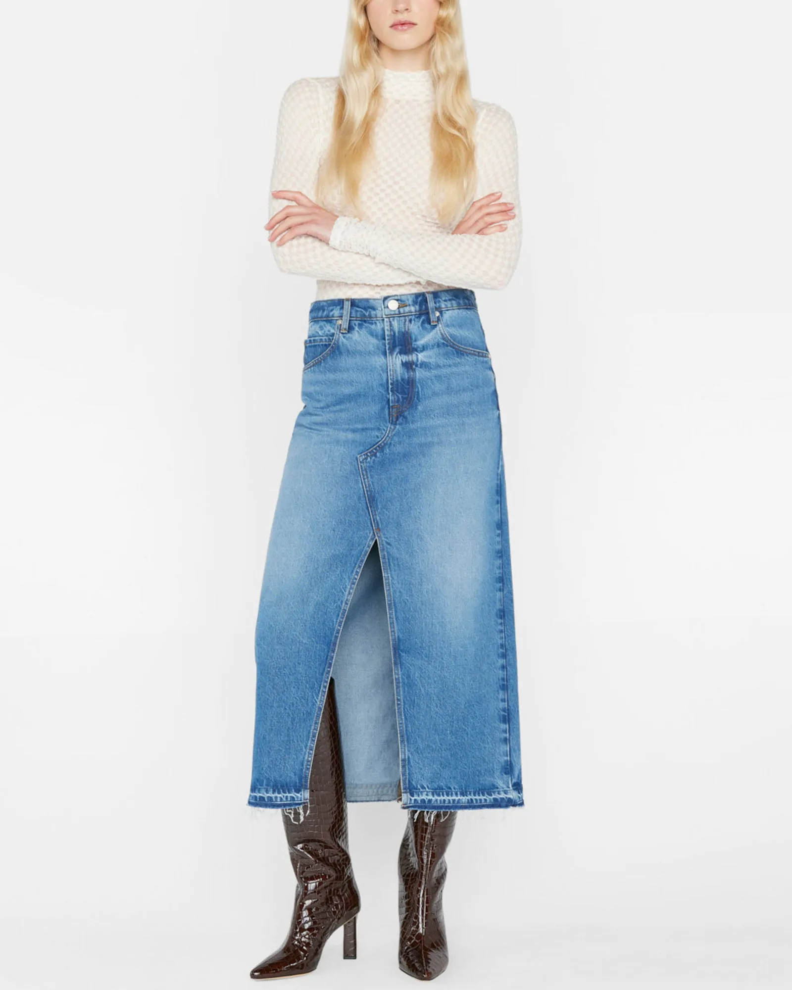 Midaxi Denim Skirt sold by TNT Fashion product image thumbnail 2