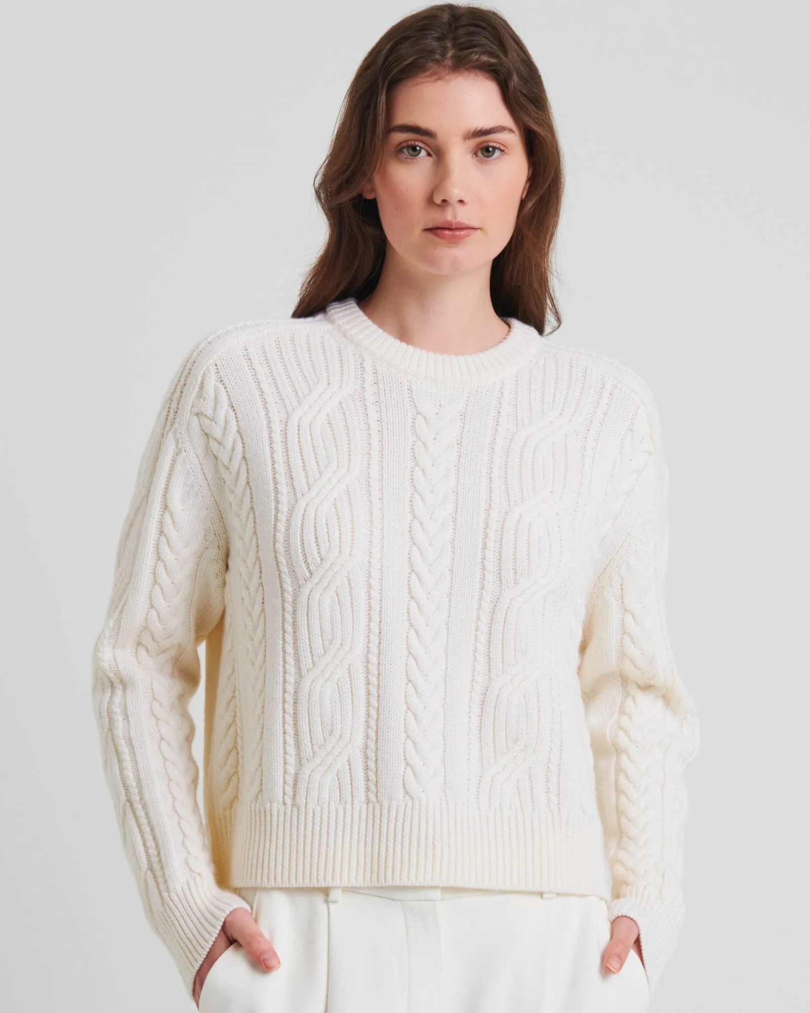 Cable Crewneck Sweater sold by TNT Fashion product image thumbnail 3