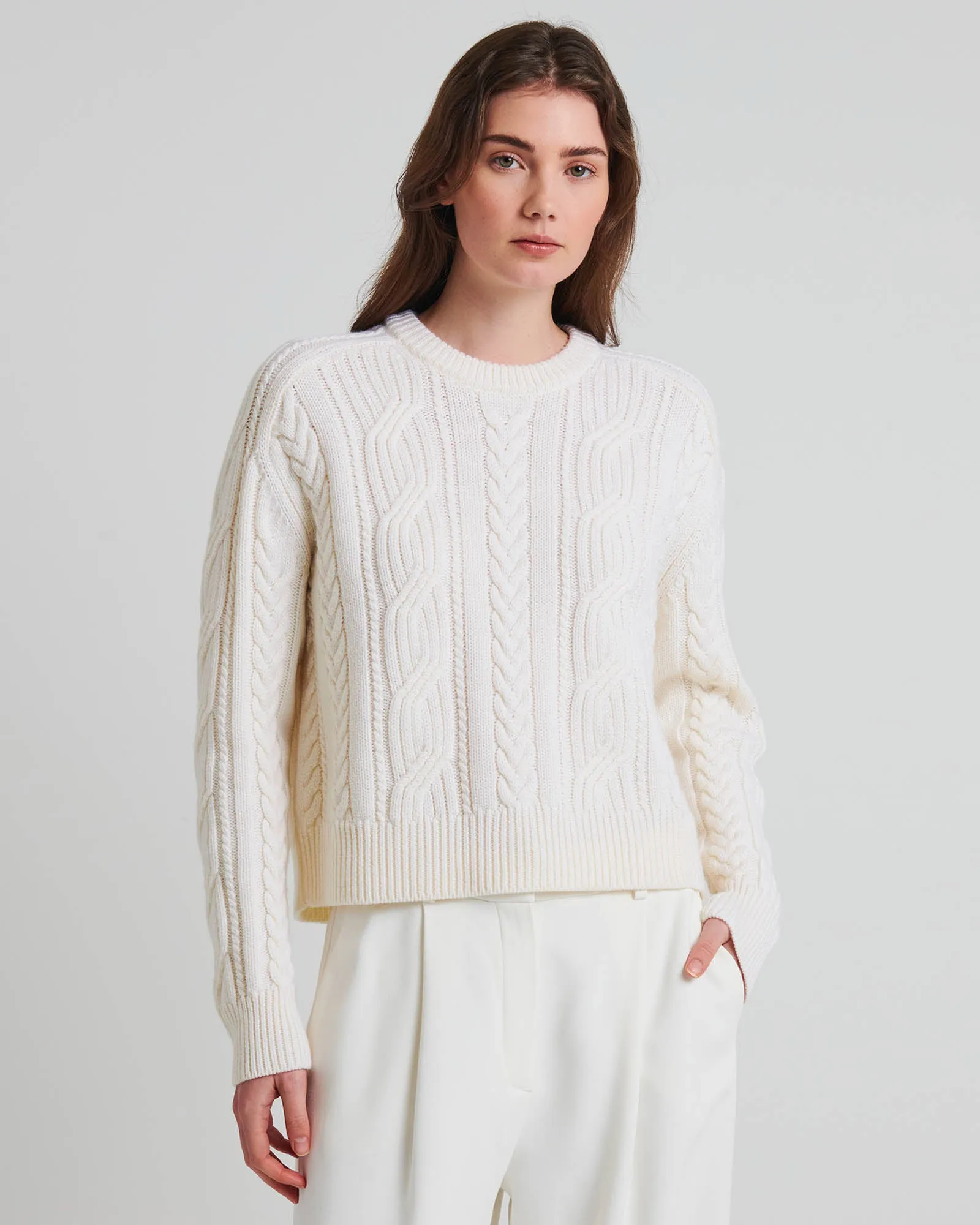 Cable Crewneck Sweater sold by TNT Fashion product image thumbnail 2