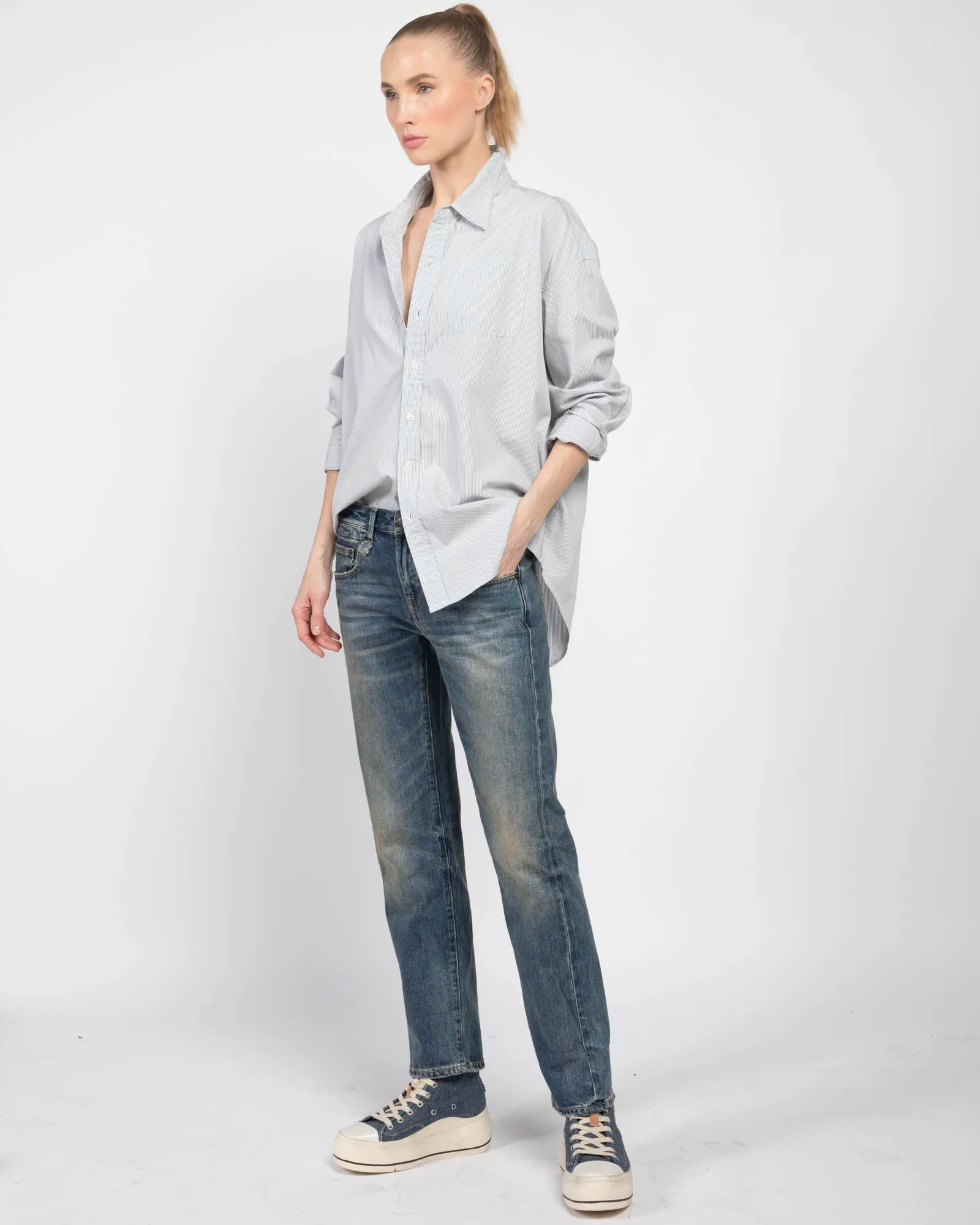 Cuffed Boy Straight Jeans sold by TNT Fashion product image thumbnail 4