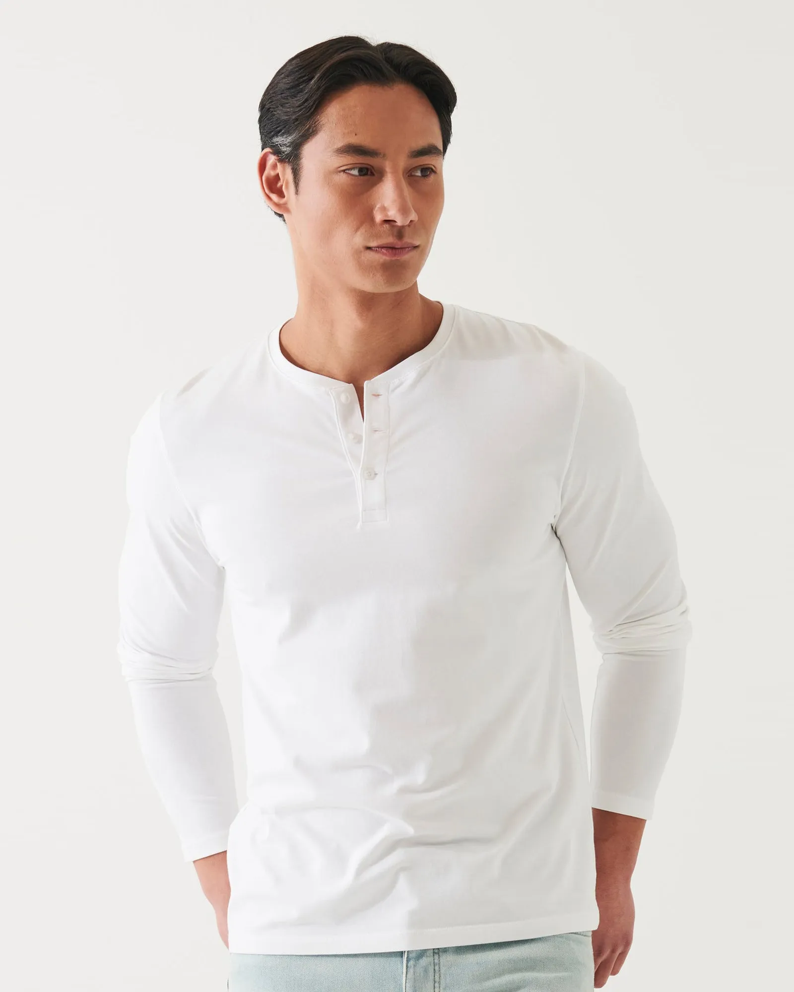 Long Sleeve Henley Shirt sold by TNT Fashion