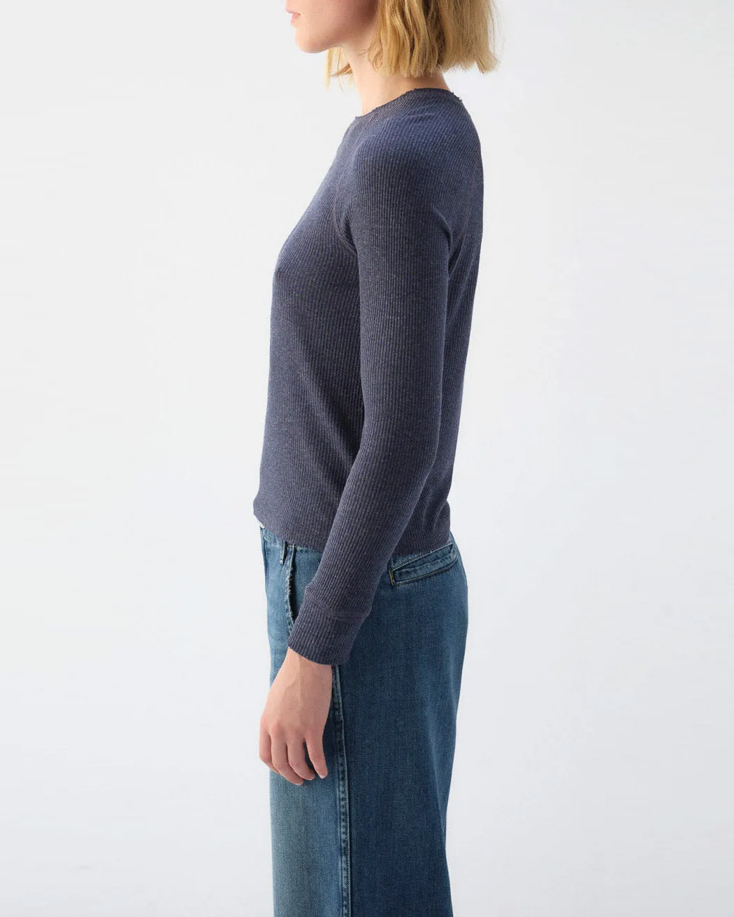 Lovely Long Sleeve Rib Tee sold by TNT Fashion product image thumbnail 2
