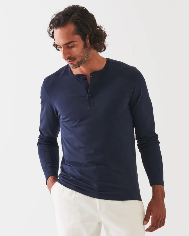 Long Sleeve Iconic Henley sold by TNT Fashion