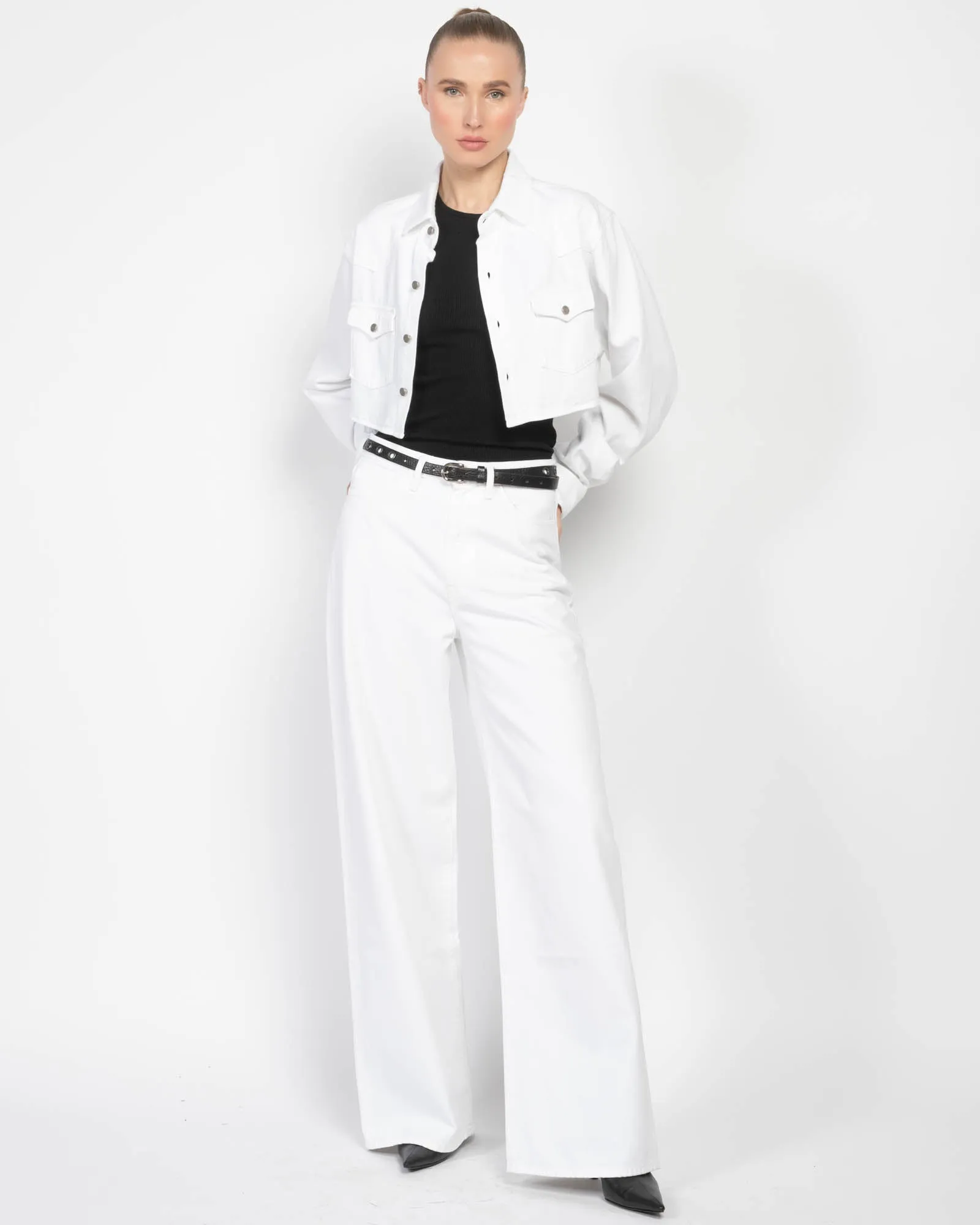 Stefy Crop Denim Jacket sold by TNT Fashion product image thumbnail 2