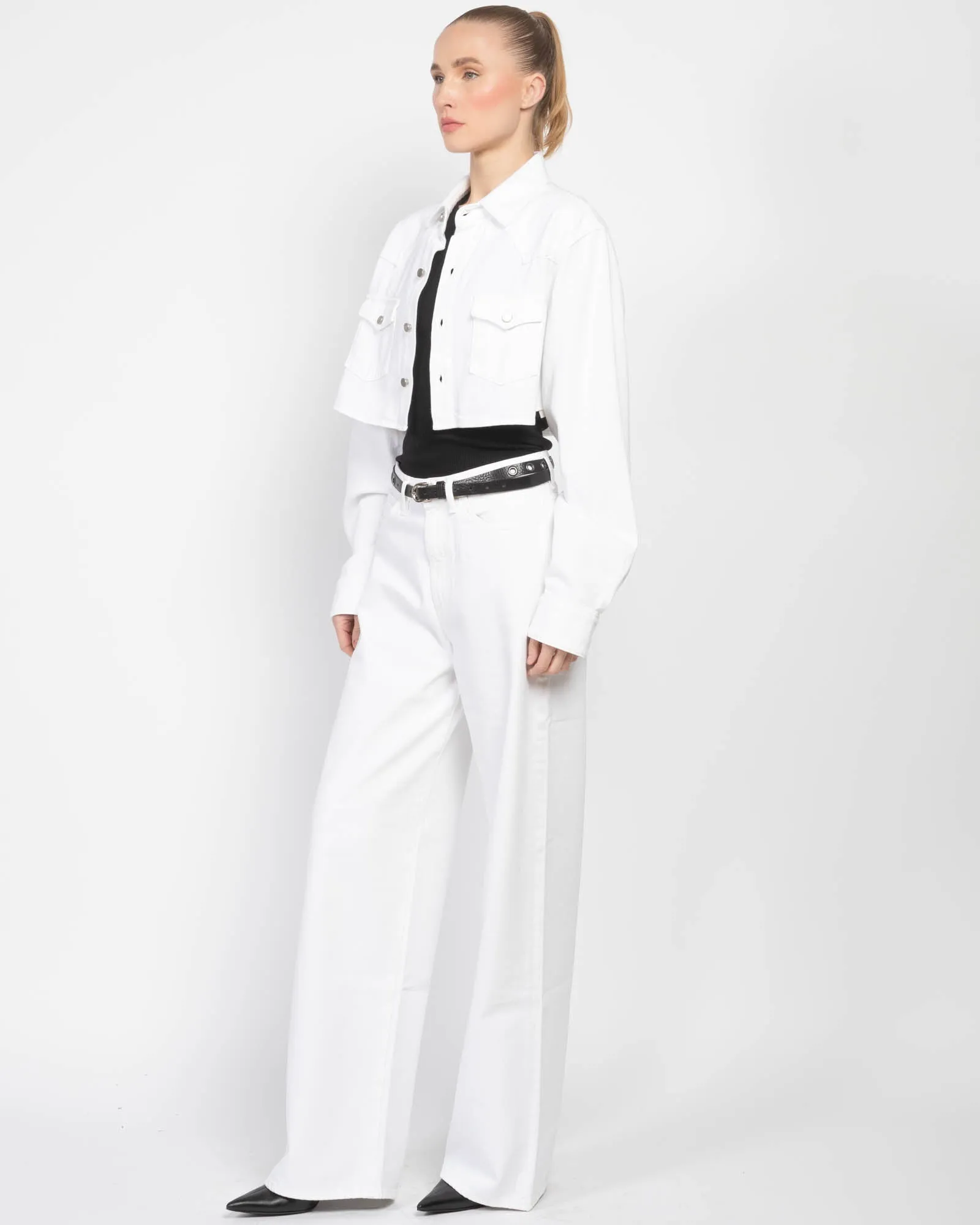 Stefy Crop Denim Jacket sold by TNT Fashion product image thumbnail 3