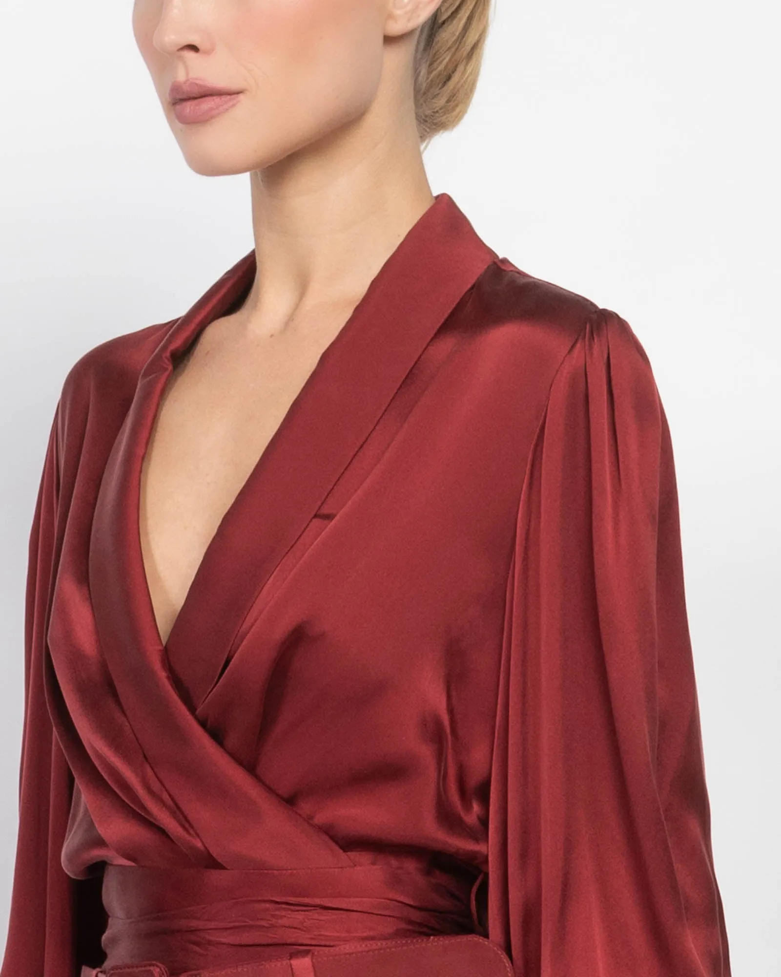 Silk Wrap Top sold by TNT Fashion product image thumbnail 5