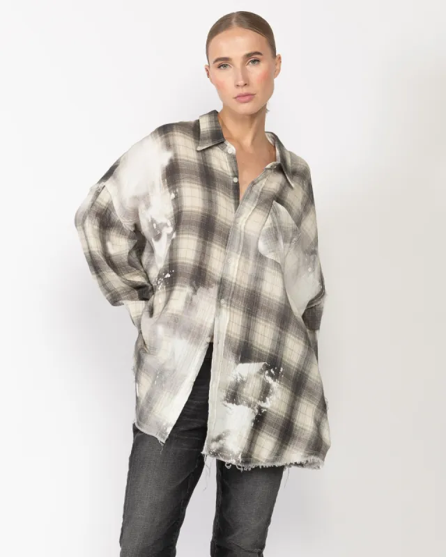 Shredded Seam Drop Neck Shirt sold by TNT Fashion