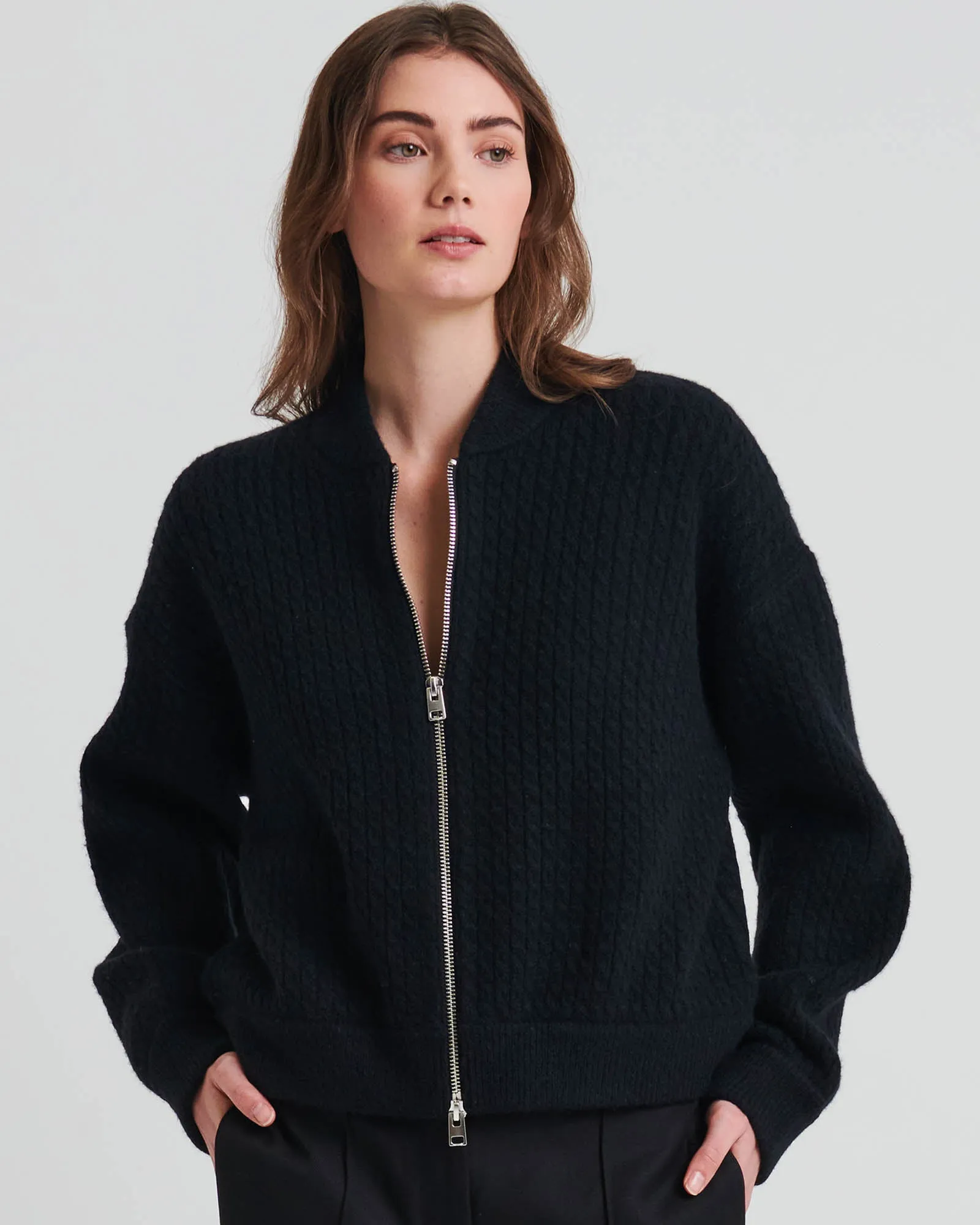 Cable Zip Jacket sold by TNT Fashion product image thumbnail 3