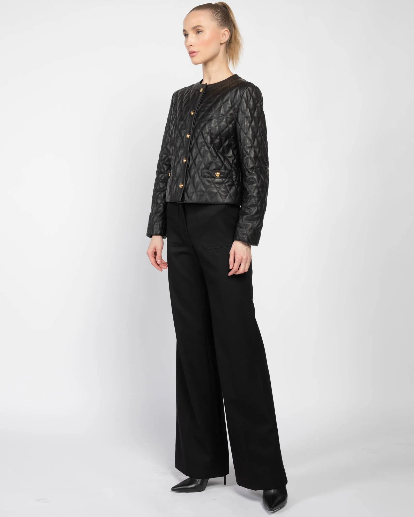 Amy Quilted Leather Jacket sold by TNT Fashion product image thumbnail 3