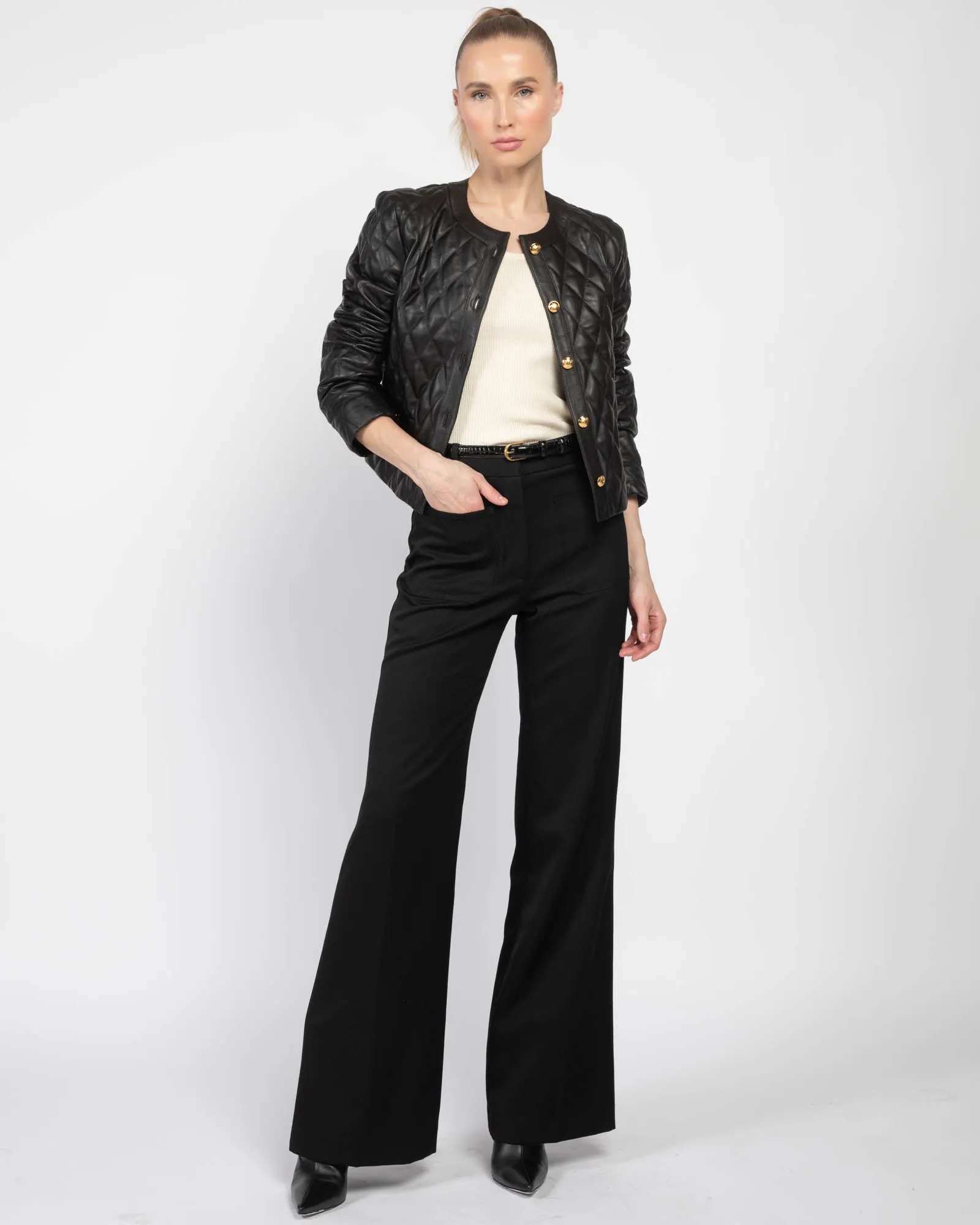 Amy Quilted Leather Jacket sold by TNT Fashion product image thumbnail 2