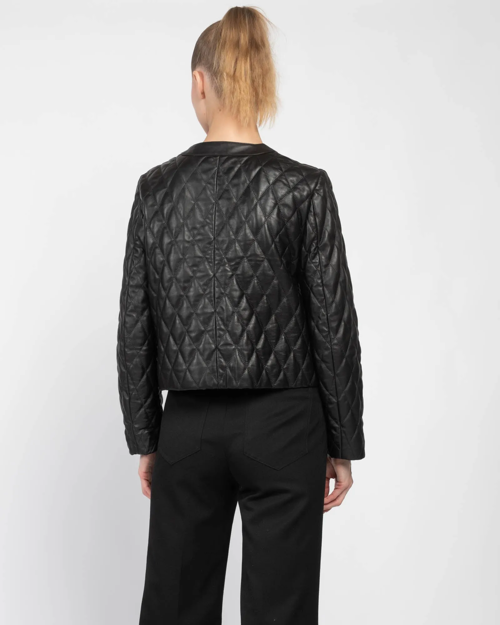 Amy Quilted Leather Jacket sold by TNT Fashion product image thumbnail 4