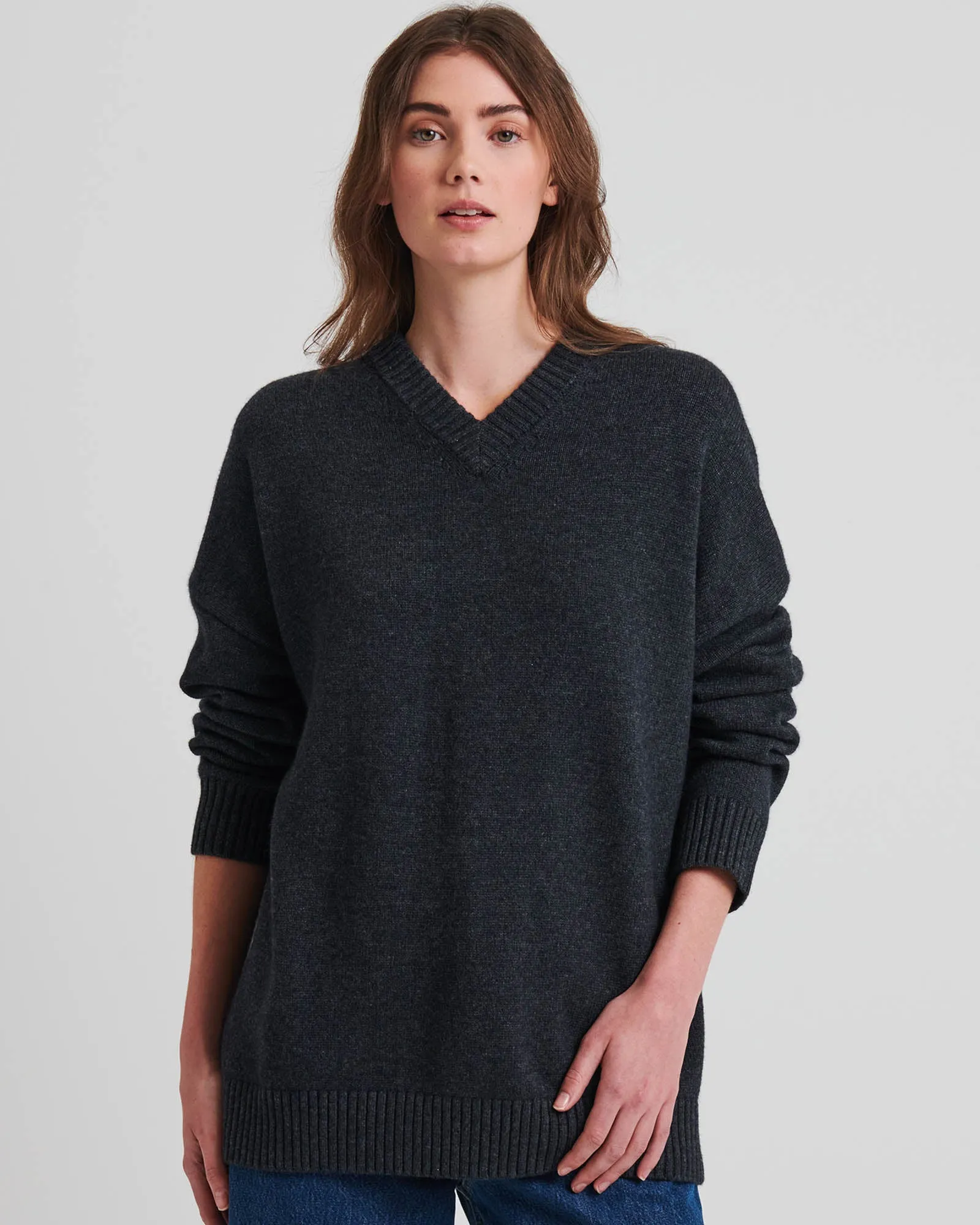 Oversized V-Neck Sweater sold by TNT Fashion product image thumbnail 3