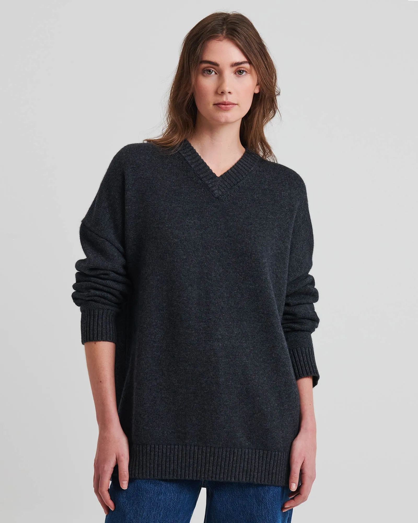Oversized V-Neck Sweater sold by TNT Fashion