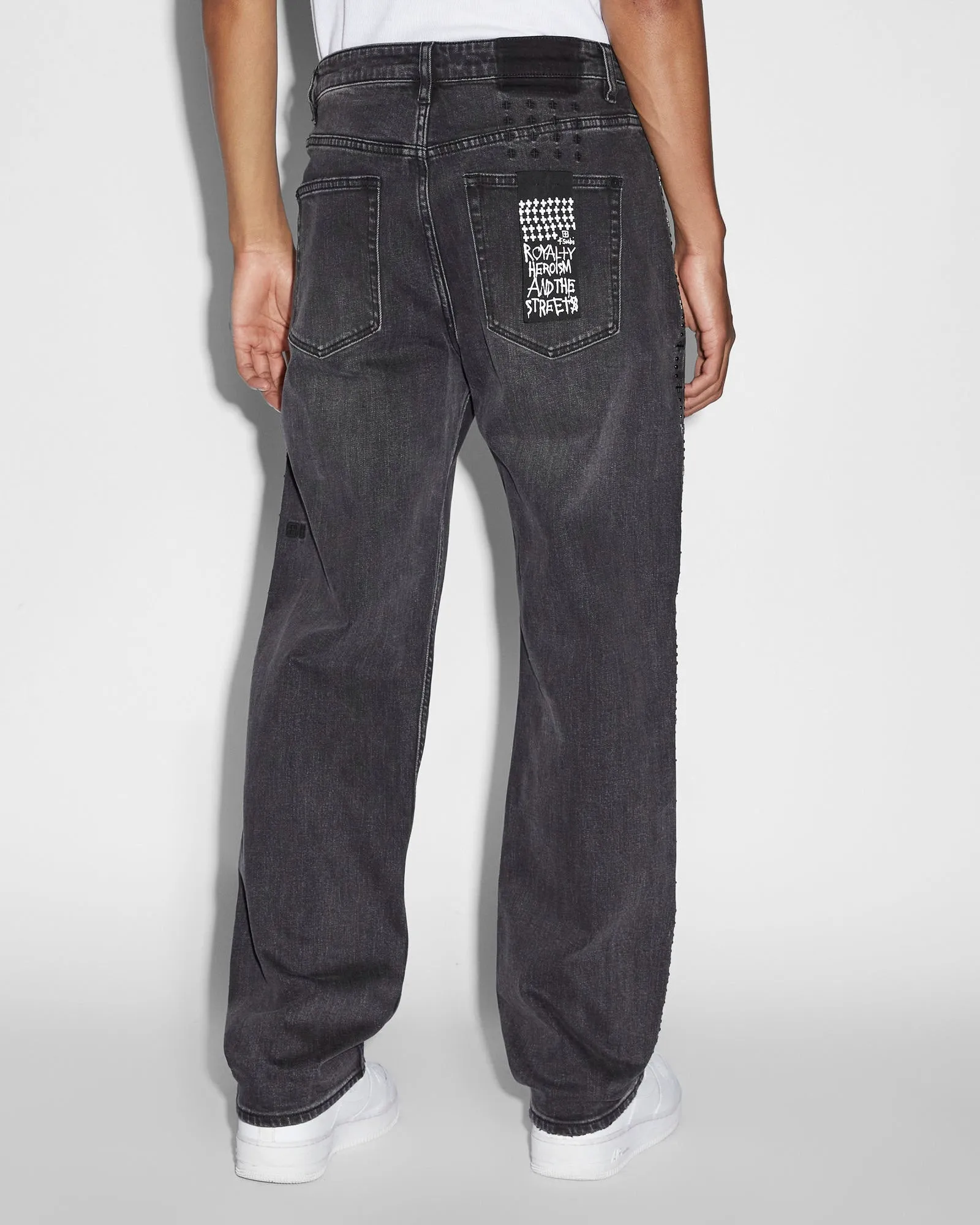 Hazlow Black Metal Jeans sold by TNT Fashion product image thumbnail 3