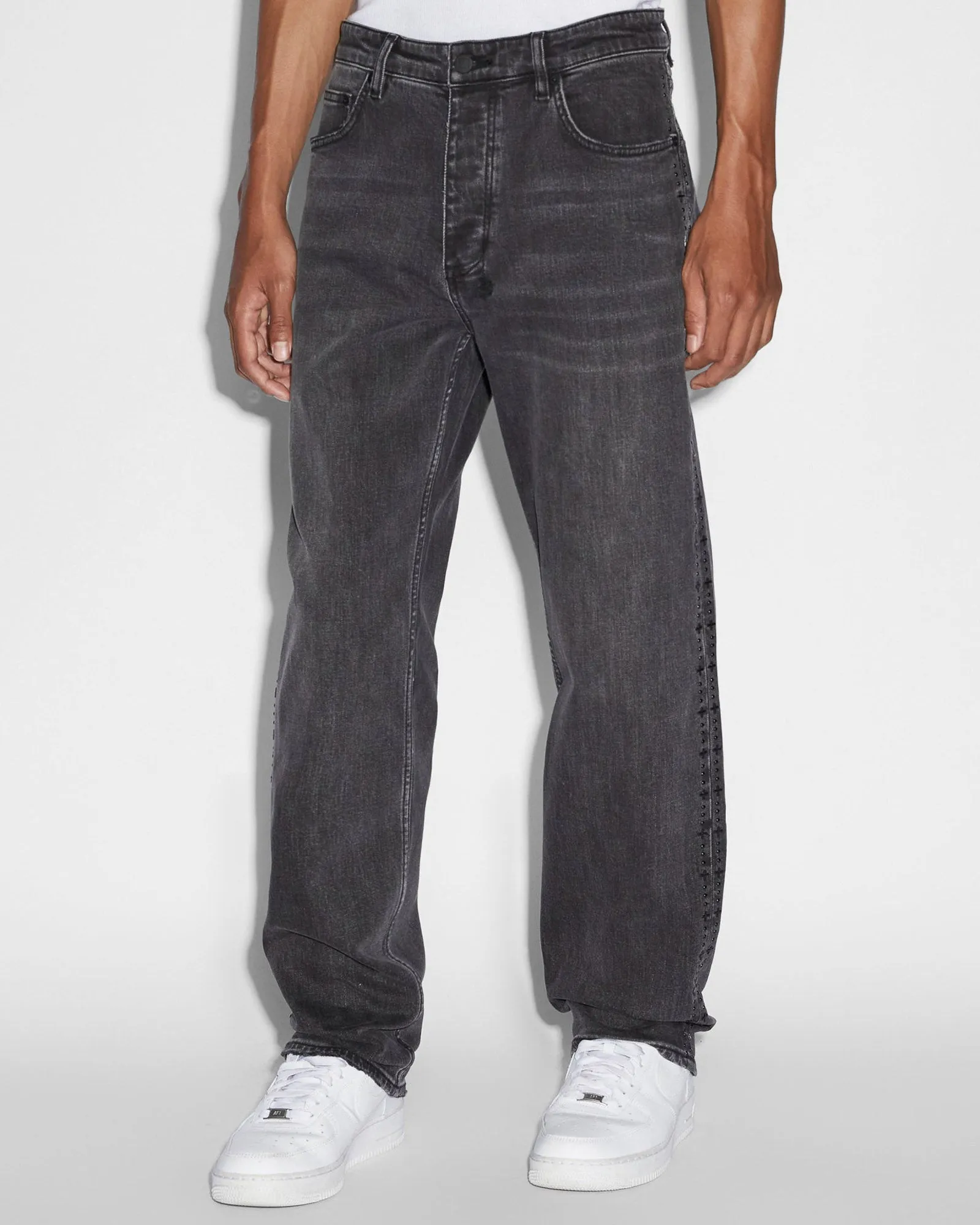 Hazlow Black Metal Jeans sold by TNT Fashion