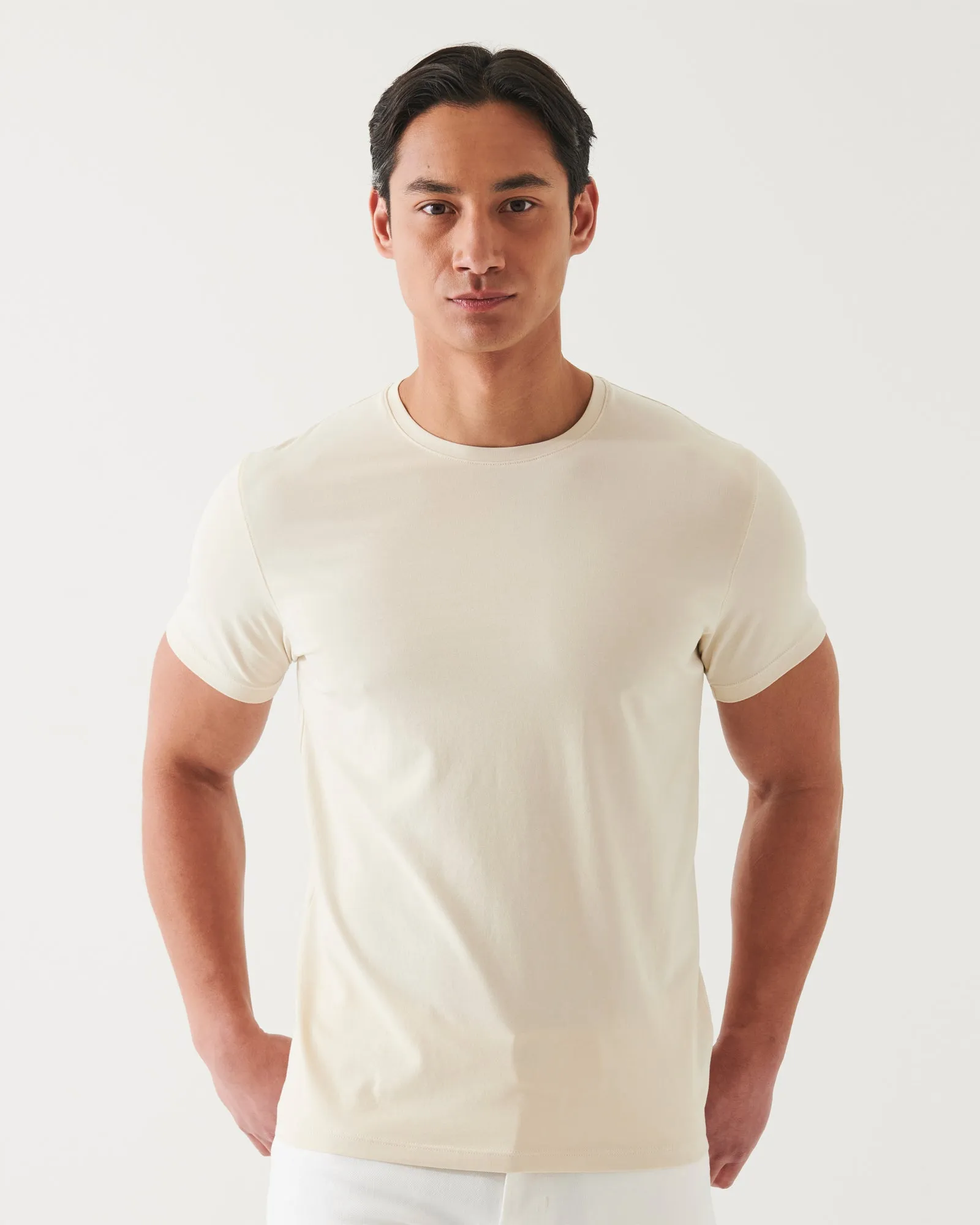 Short Sleeve Stretch Crew Tee sold by TNT Fashion