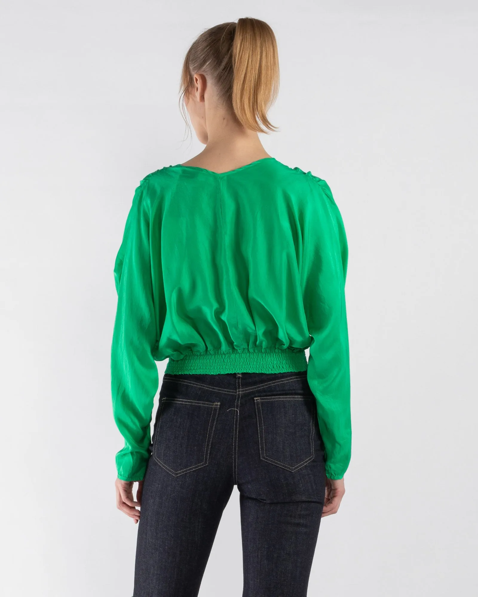 Habotai V-Neck Blouse sold by TNT Fashion product image thumbnail 3