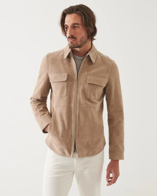Goat Suede Shirt Jacket sold by TNT Fashion