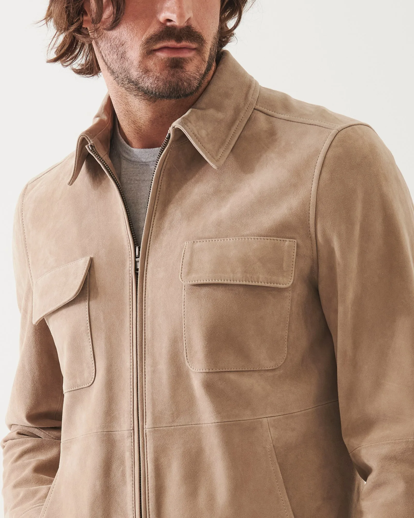 Goat Suede Shirt Jacket sold by TNT Fashion product image thumbnail 4