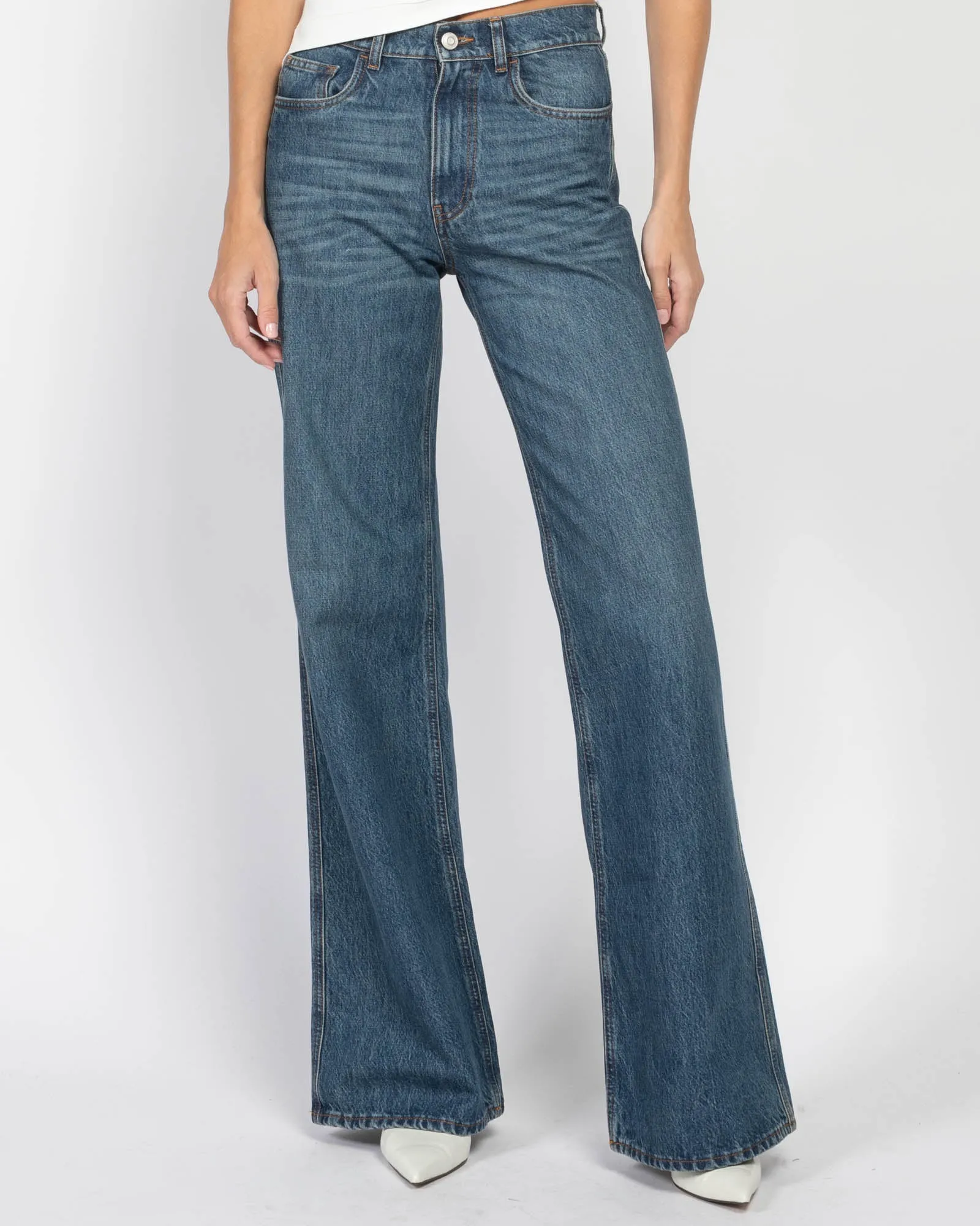 Wide Leg Denim Pants sold by TNT Fashion