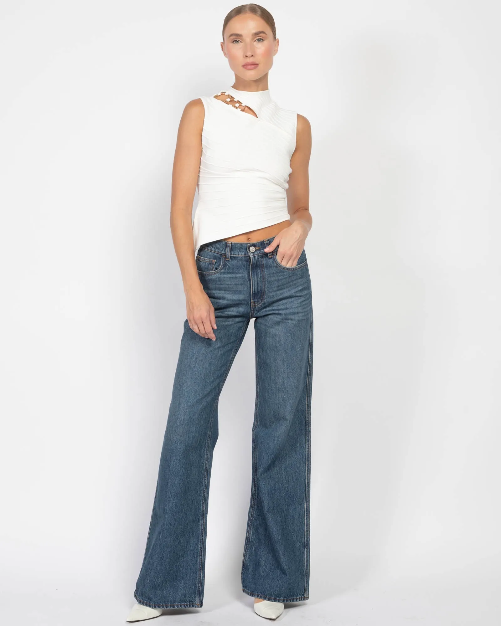 Wide Leg Denim Pants sold by TNT Fashion product image thumbnail 2
