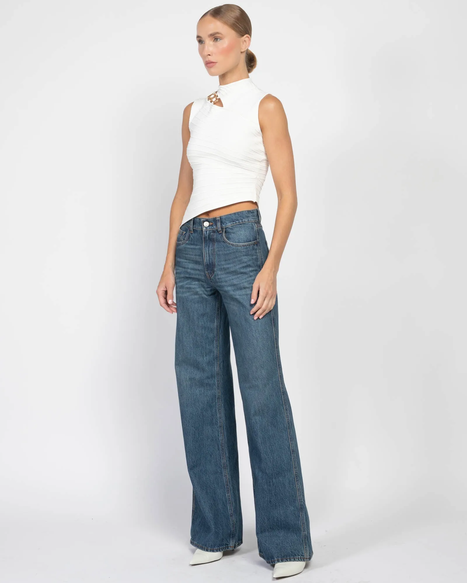 Wide Leg Denim Pants sold by TNT Fashion product image thumbnail 4