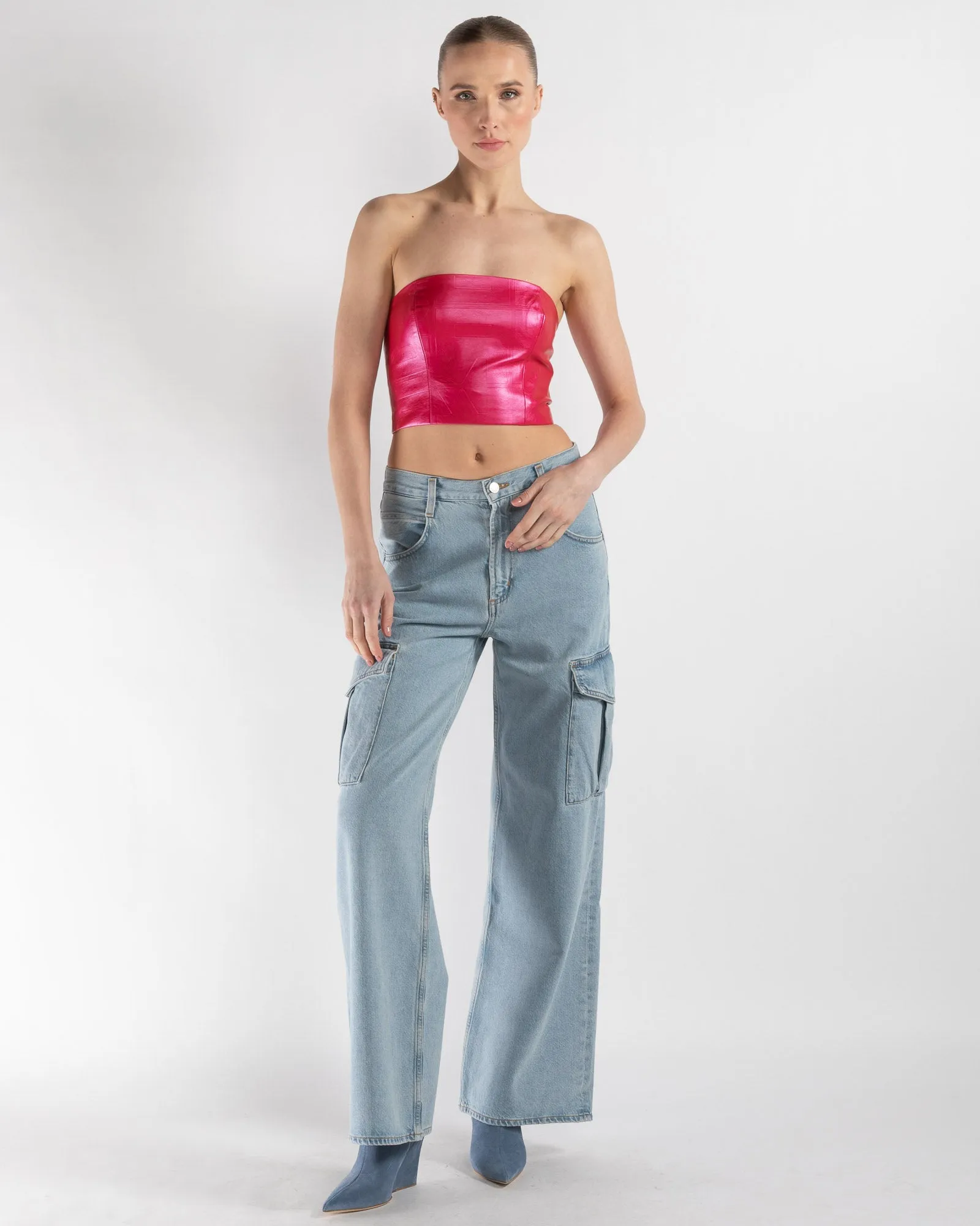 Embossed Corset Top sold by TNT Fashion