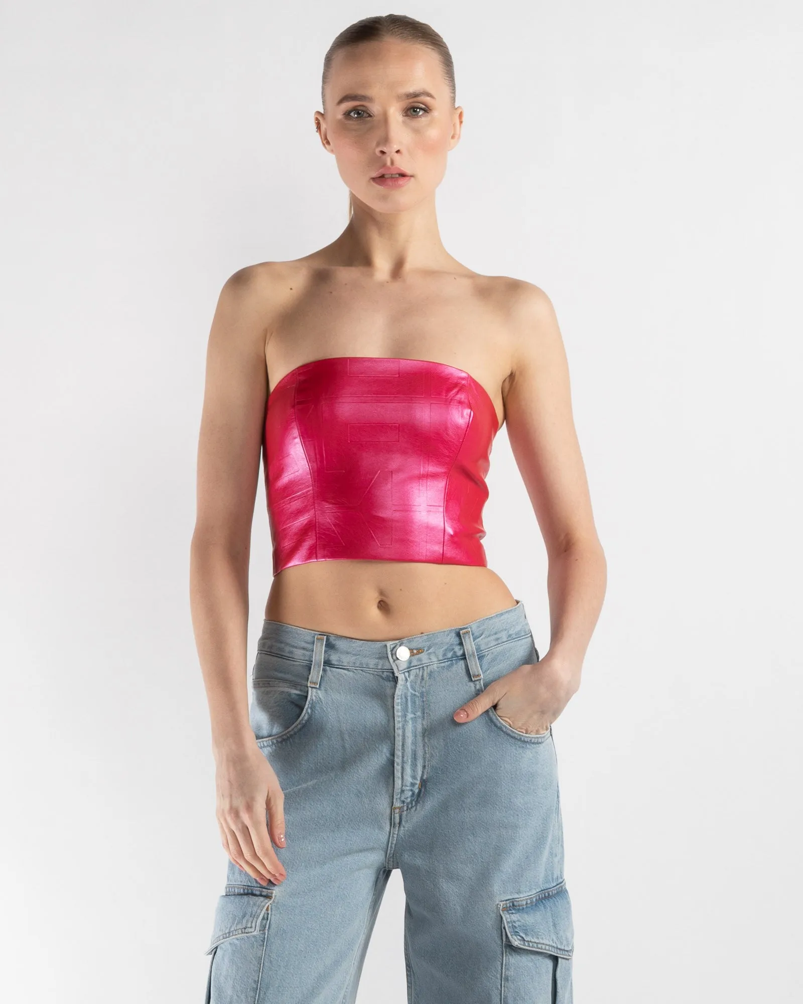Embossed Corset Top sold by TNT Fashion product image thumbnail 3