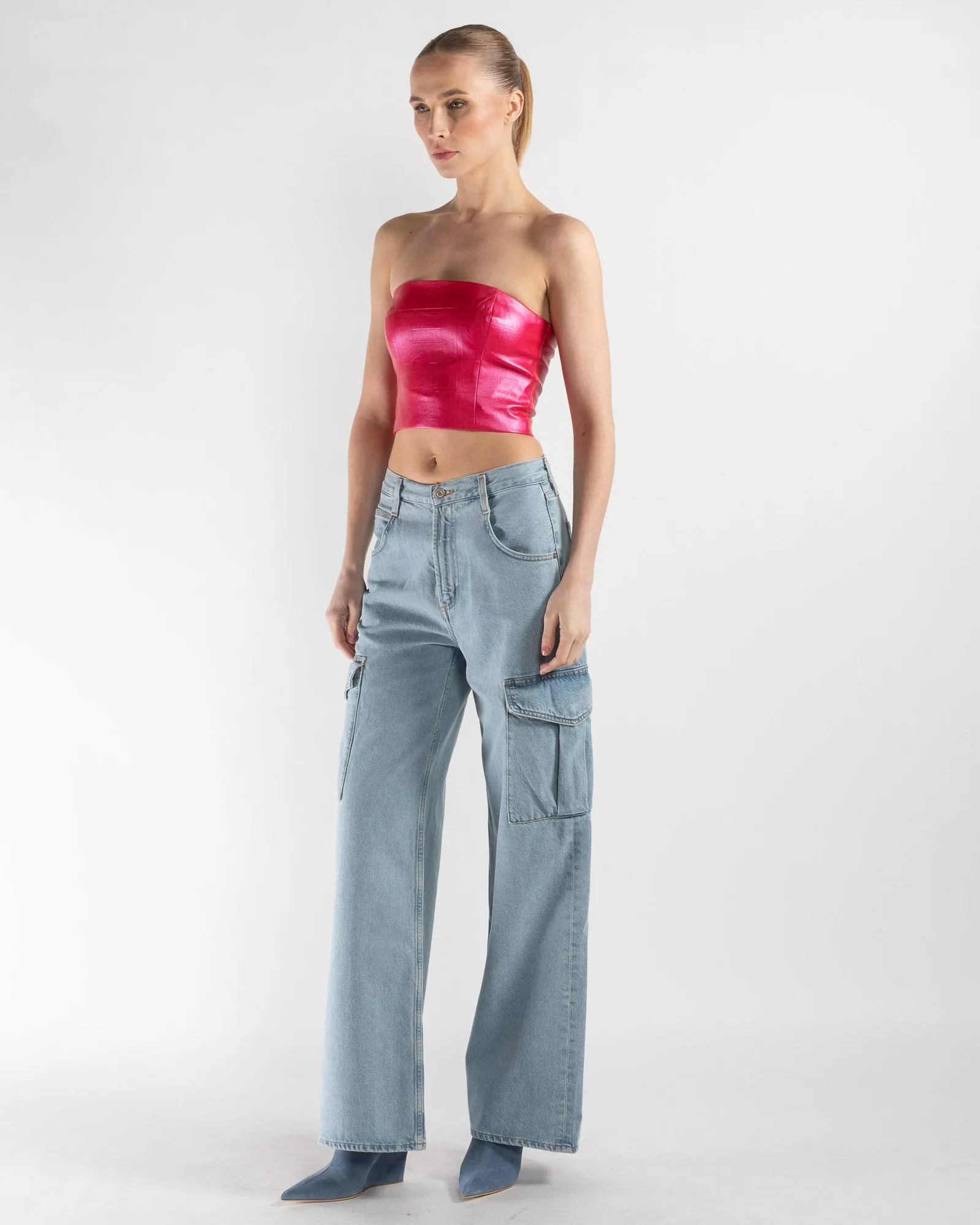 Embossed Corset Top sold by TNT Fashion product image thumbnail 4