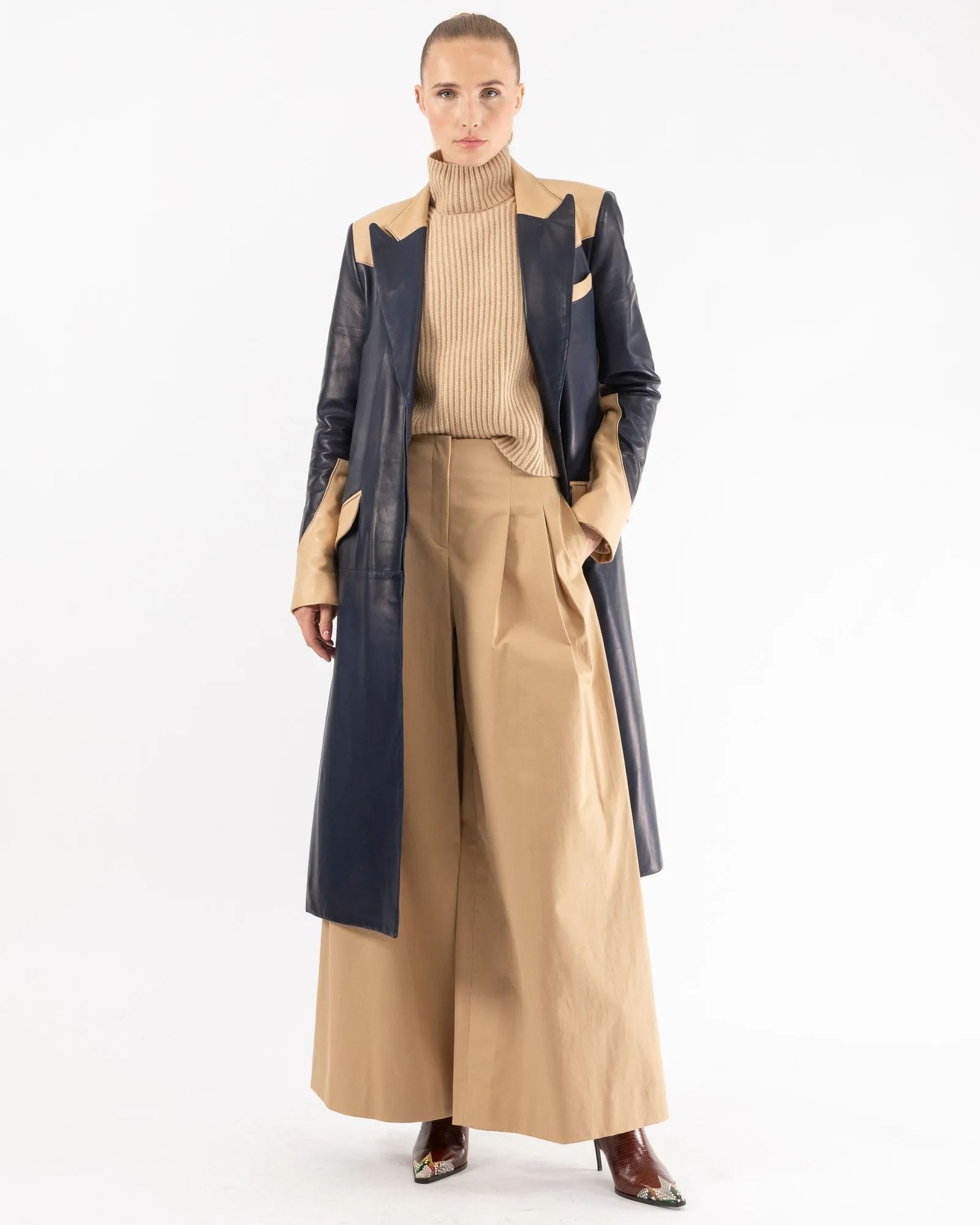 Leather Cash Coat sold by TNT Fashion