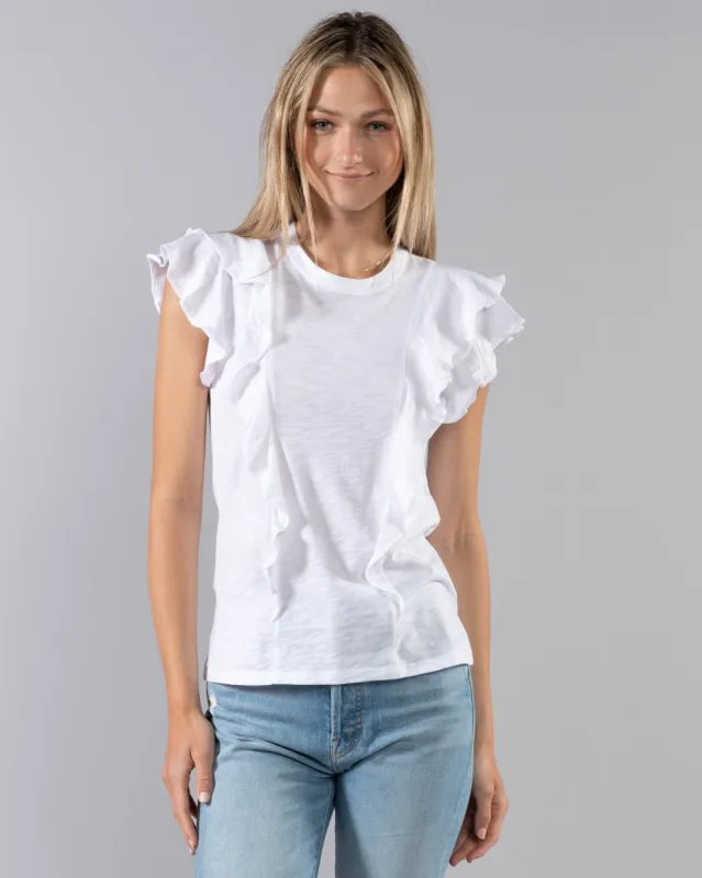 Bea Ruffle T-Shirt sold by TNT Fashion