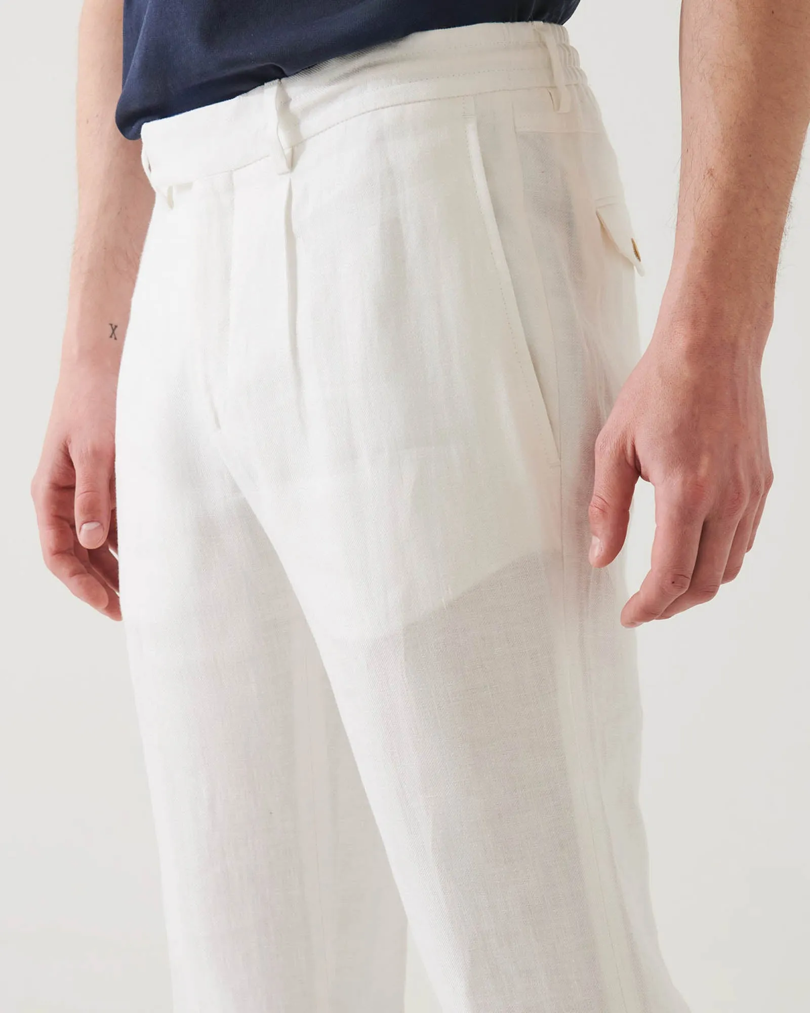 Drawstring Linen Pants sold by TNT Fashion product image thumbnail 3