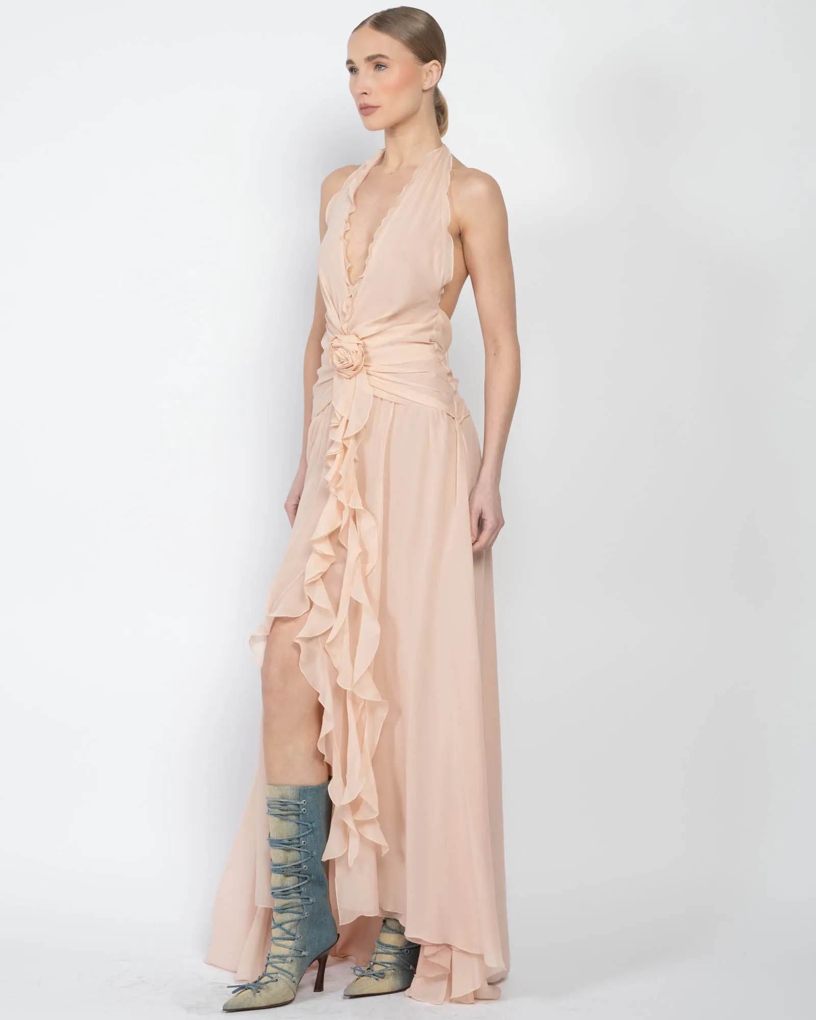Halter Ruffle Dress sold by TNT Fashion product image thumbnail 3