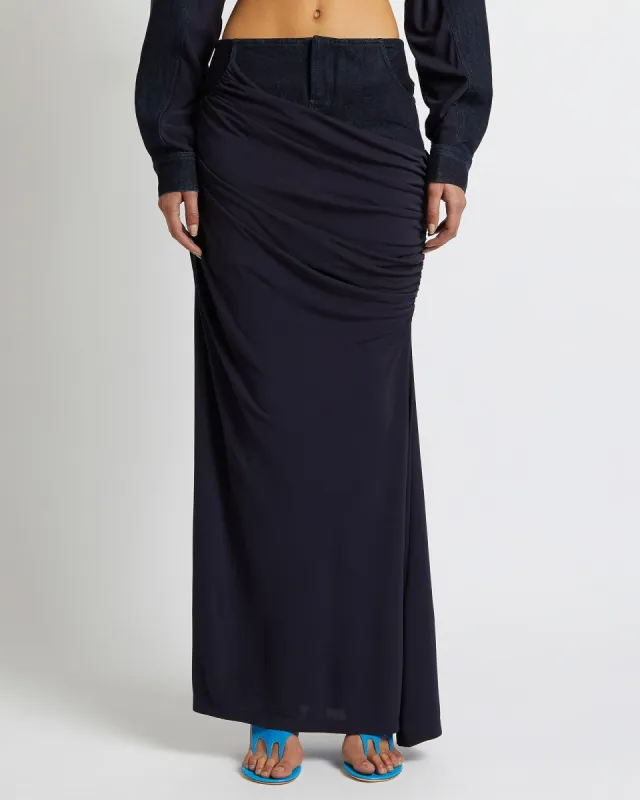 Denim Column Skirt sold by TNT Fashion