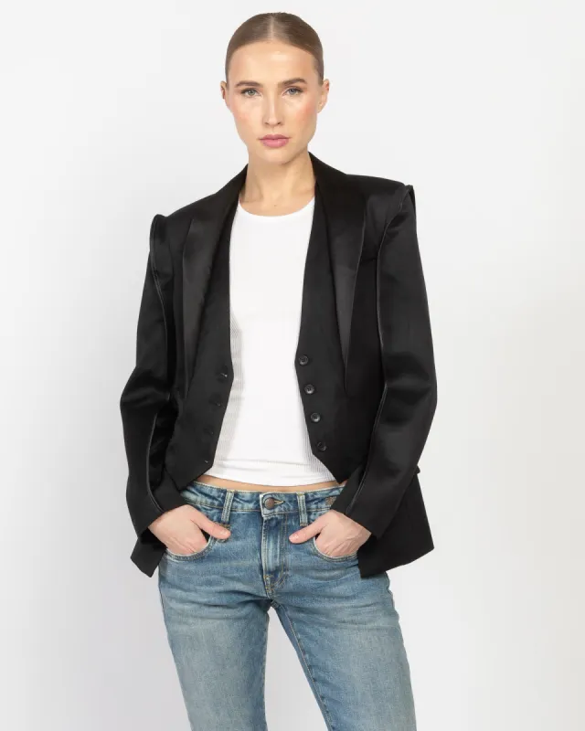 Flat Sleeve Tuxedo Blazer sold by TNT Fashion