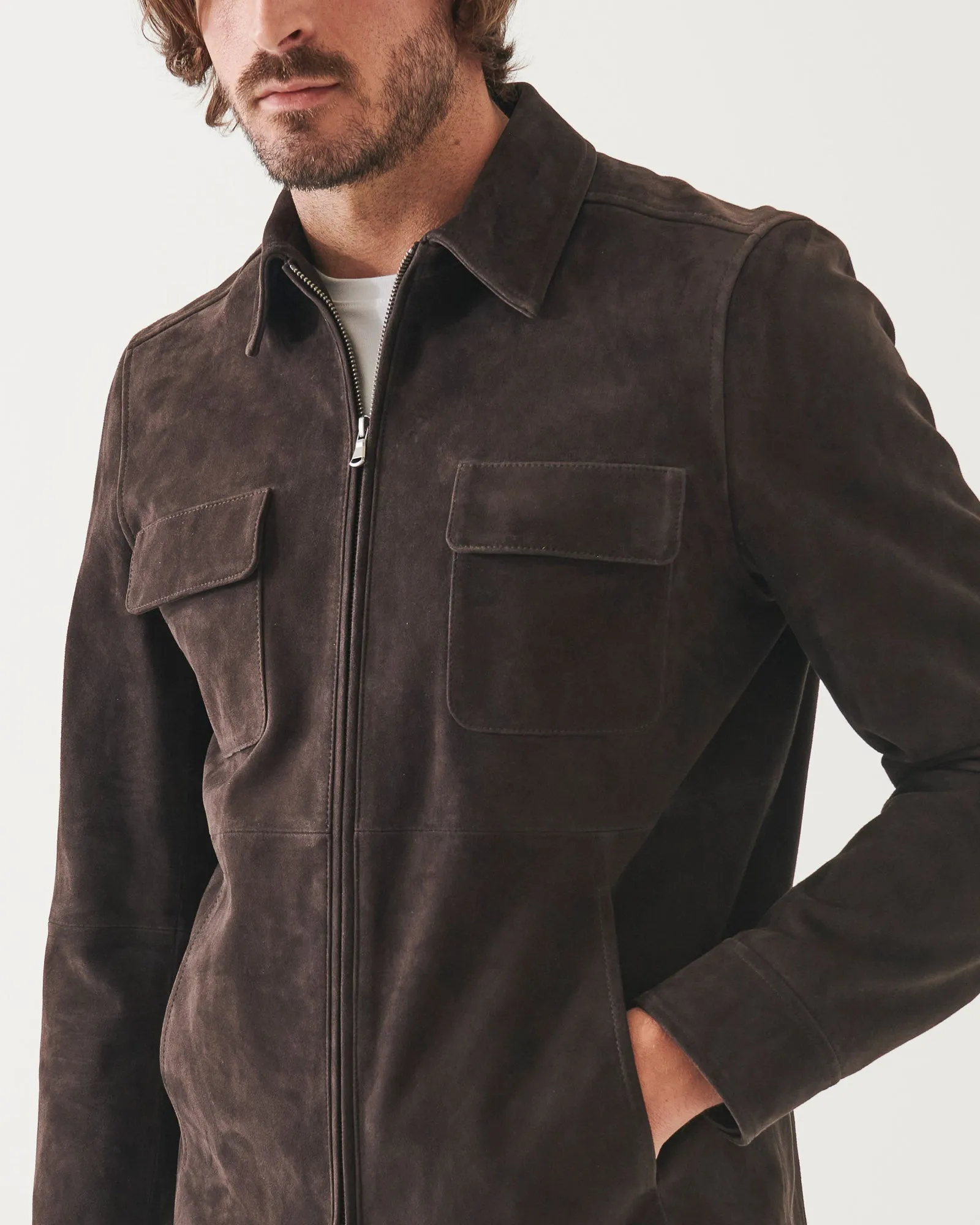 Goat Suede Shirt Jacket sold by TNT Fashion product image thumbnail 4