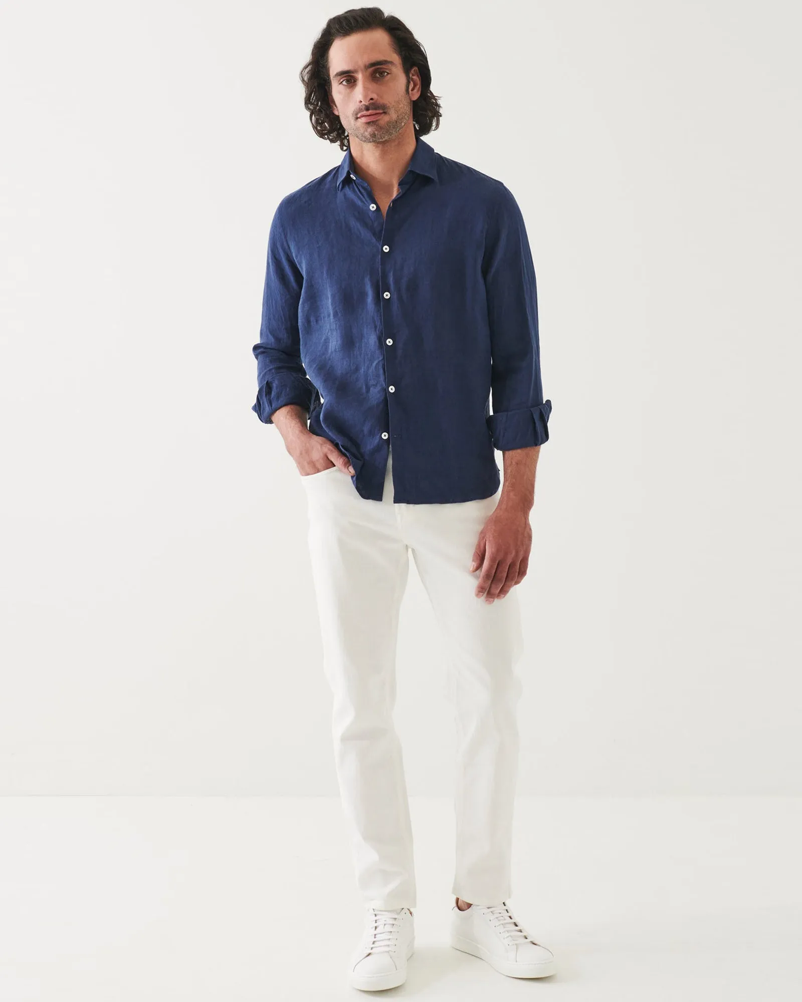 Linen Chambray Shirt sold by TNT Fashion product image thumbnail 2