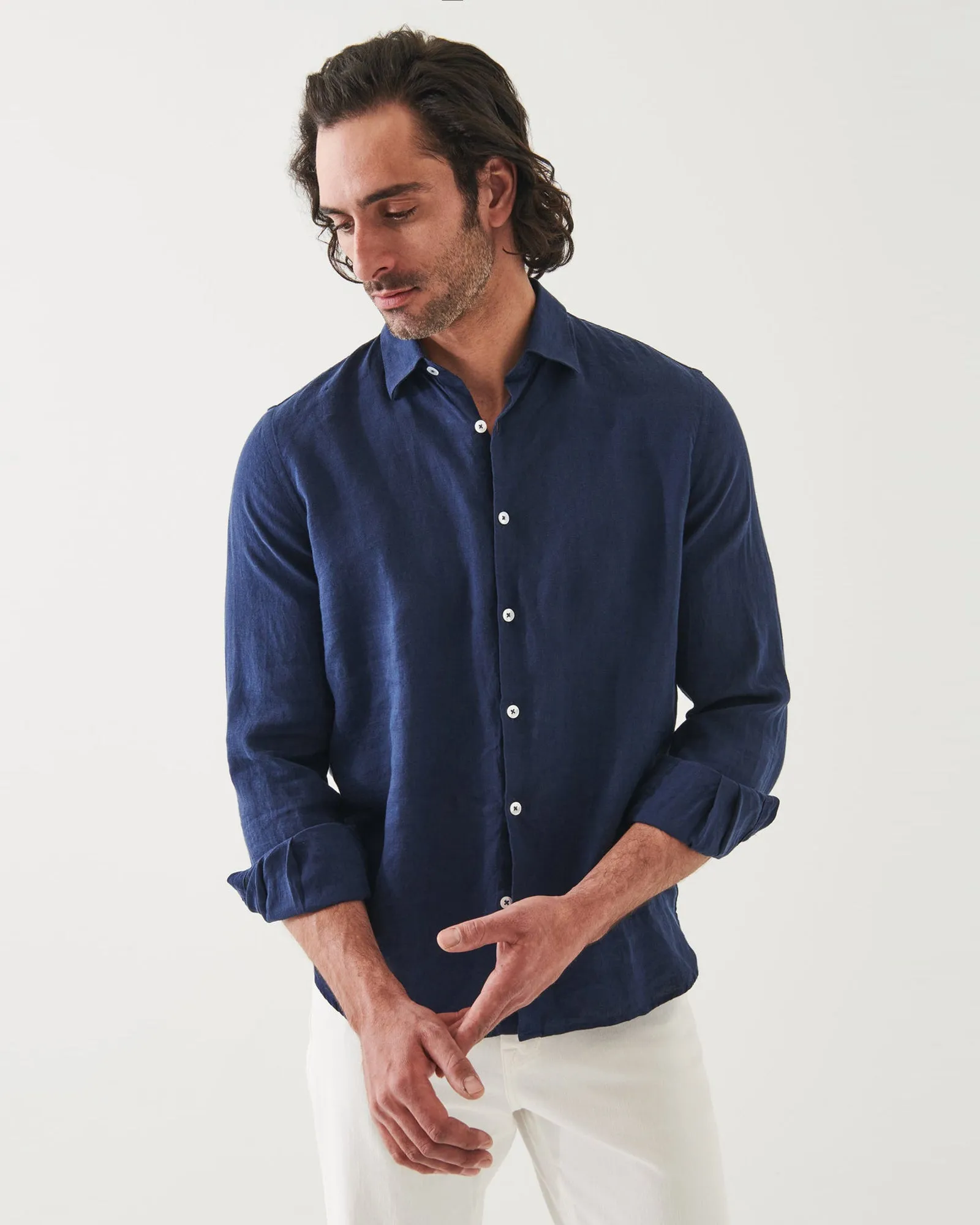 Linen Chambray Shirt sold by TNT Fashion product image thumbnail 5