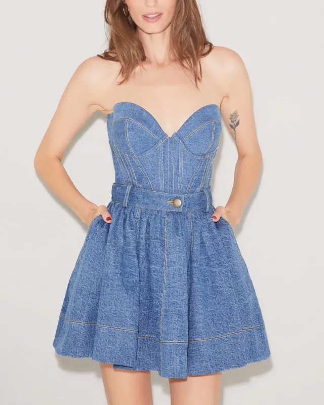 Denim Bustier sold by TNT Fashion