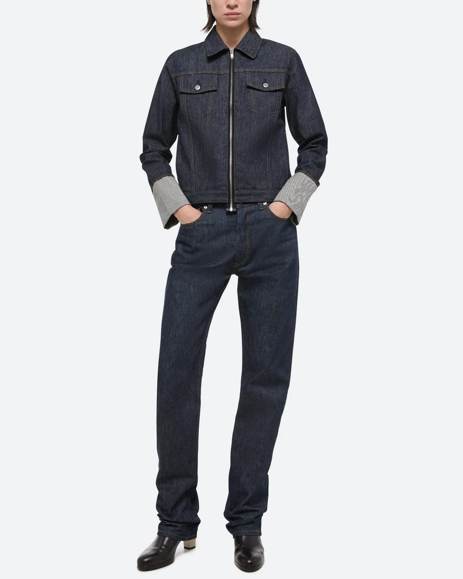 Zip Trucker Jacket sold by TNT Fashion product image thumbnail 2