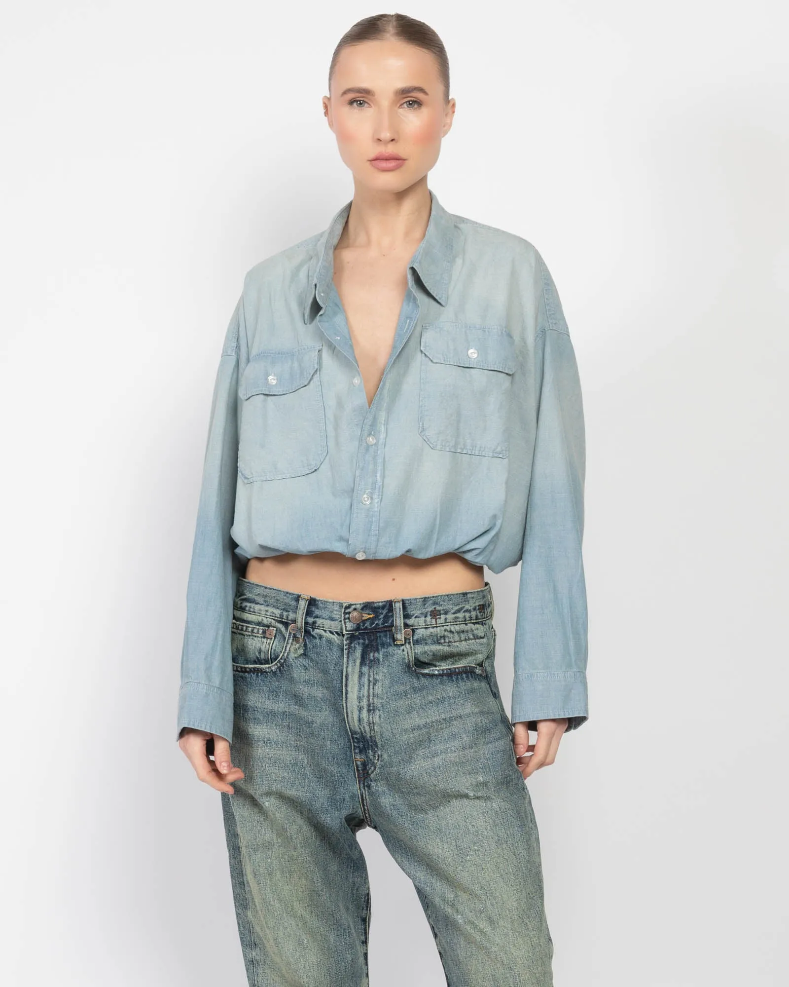 Crossover Bubble Shirt sold by TNT Fashion