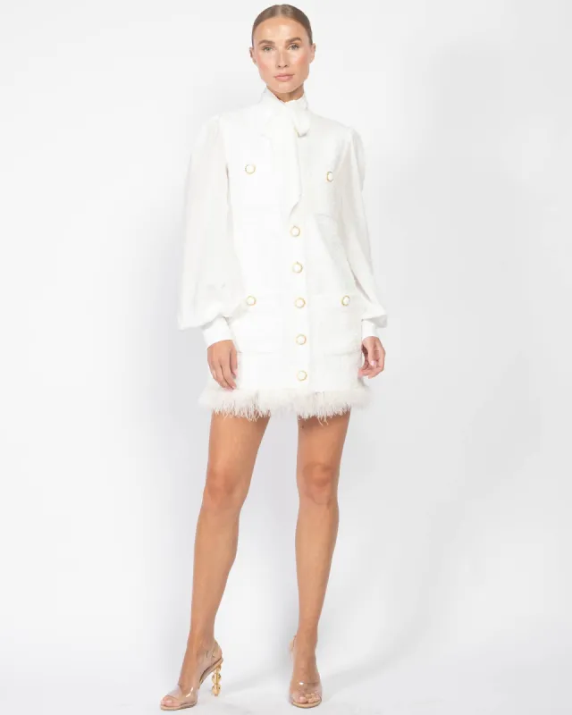 Lavalliere Feather Dress sold by TNT Fashion