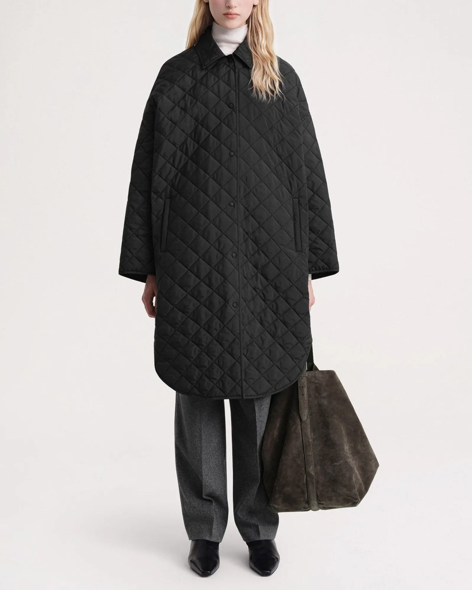 Quilted Cocoon Coat sold by TNT Fashion